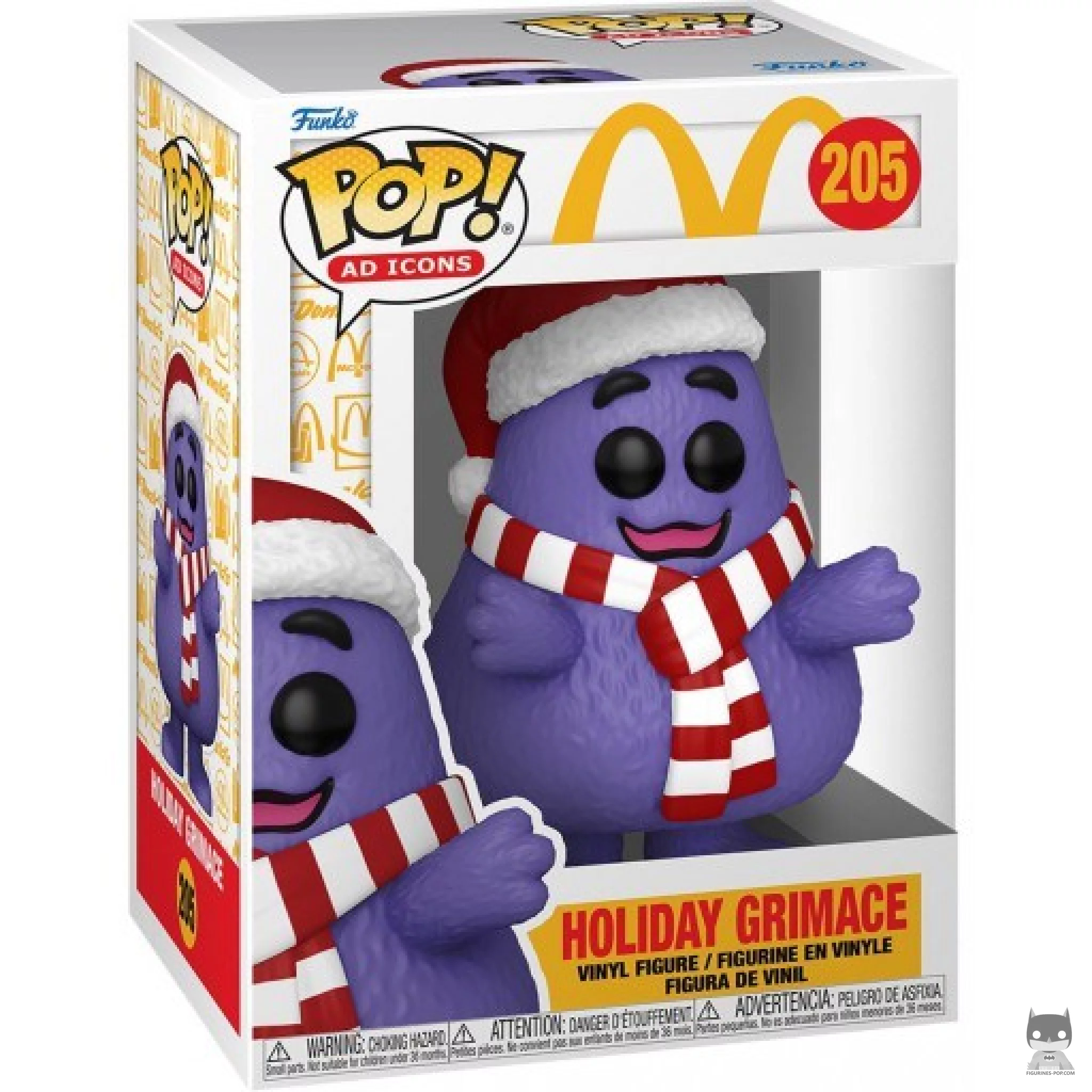 Holiday Grimace Funko Pop! figure in its box