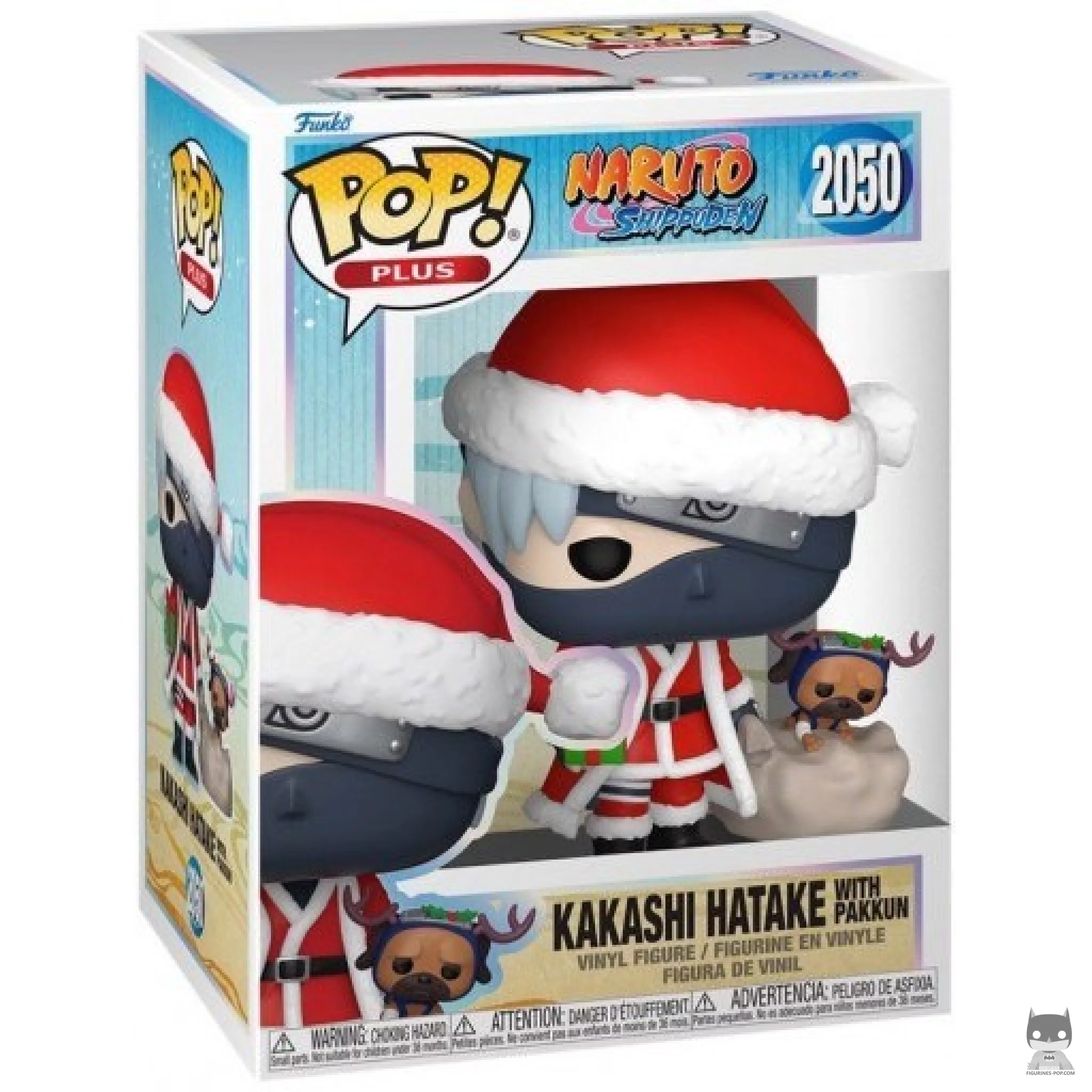 Kakashi Hatake with Pakkun (Christmas) Funko Pop! figure in its box