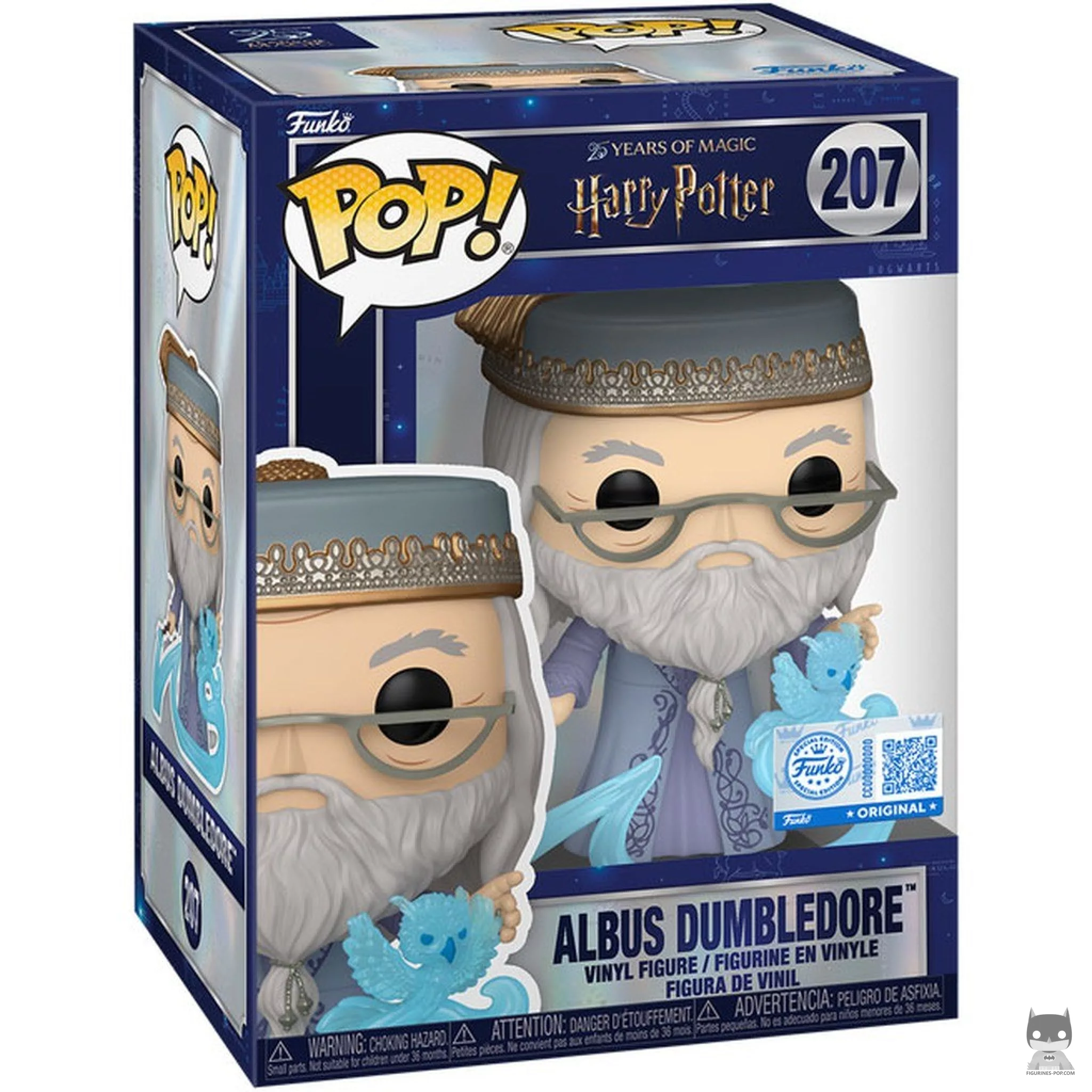 Albus Dumbledore with Patronus (Phoenix) Funko Pop! figure in its box