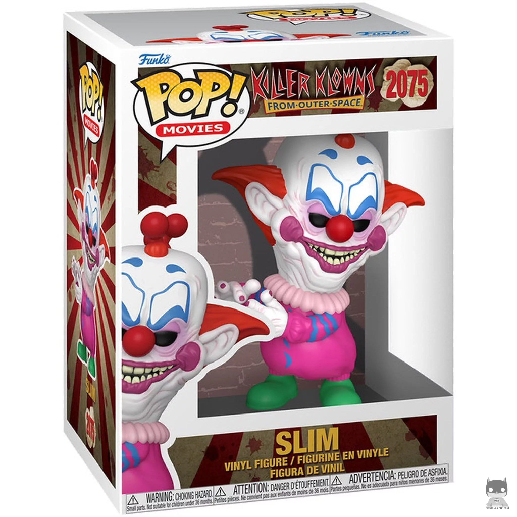 Slim Funko Pop! figure in its box