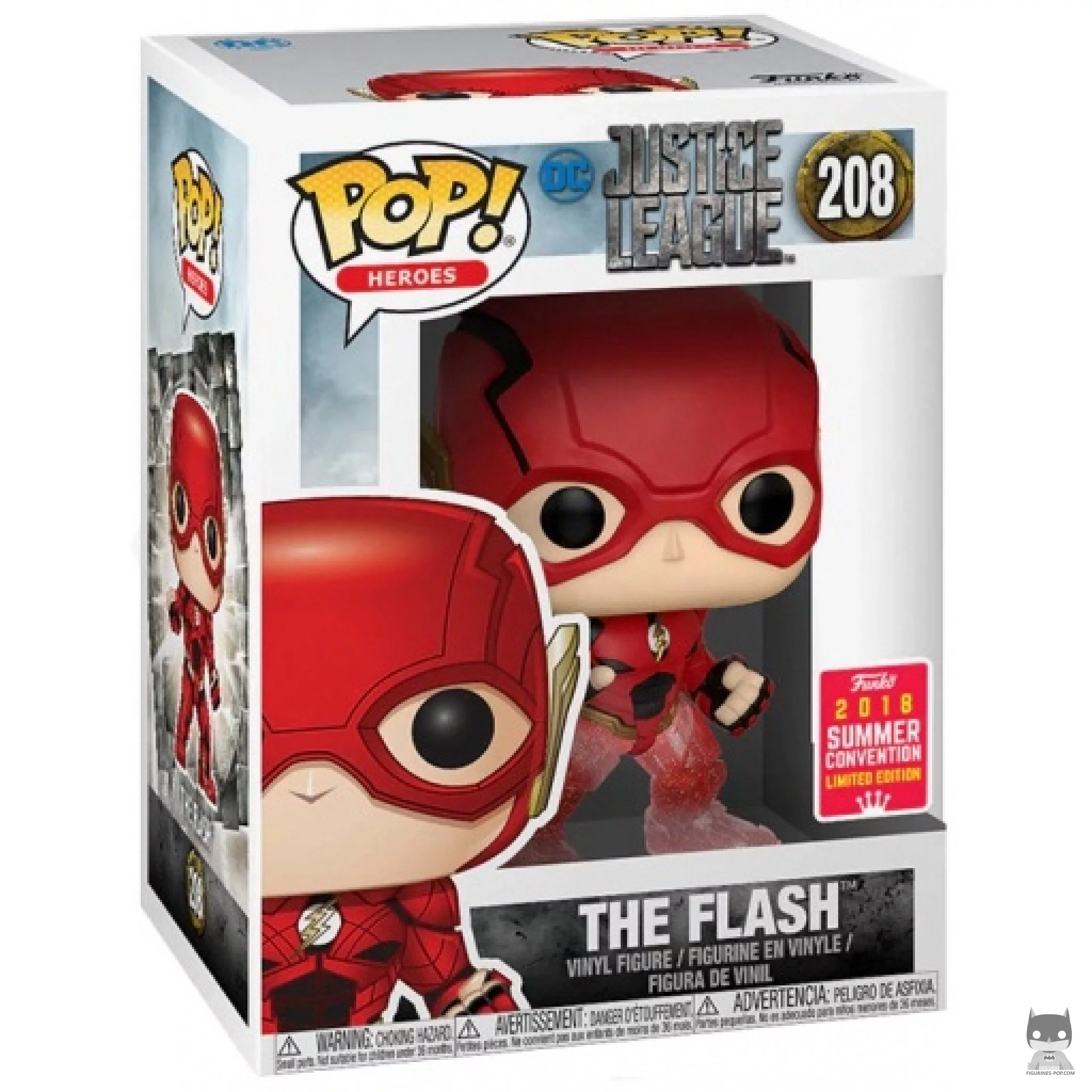 The Flash (Translucent) Funko Pop! figure in its box