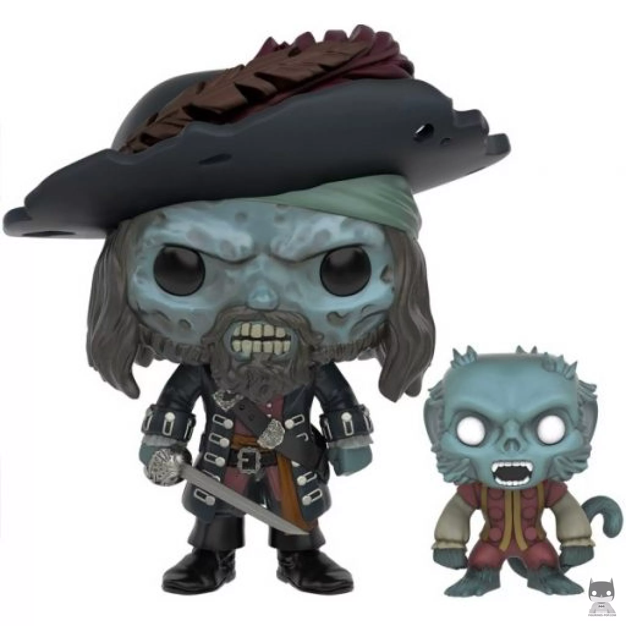 Cursed Barbossa with Monkey Funko Pop! figure (Pirates of the Caribbean)