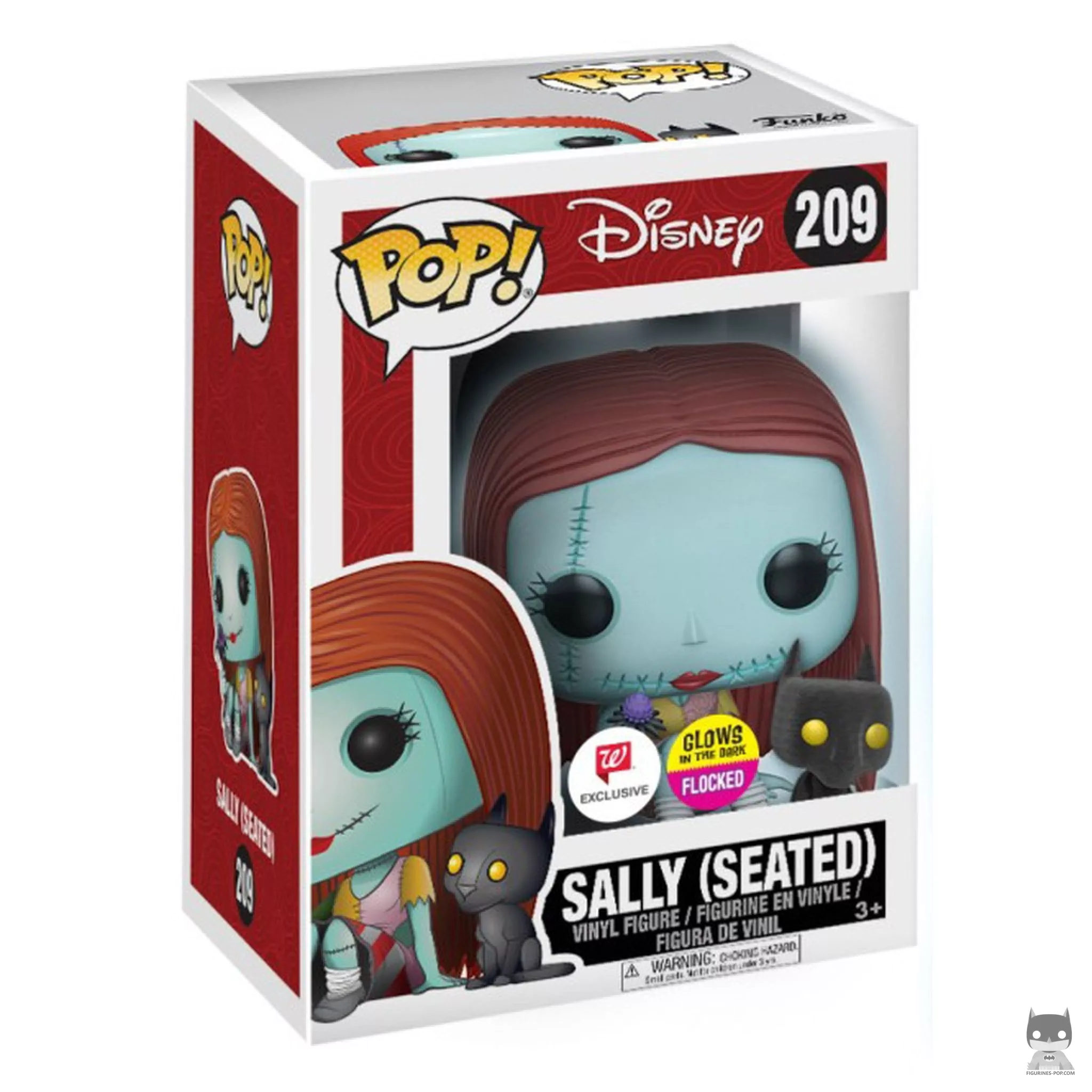 Sally seated Funko Pop! figure in its box