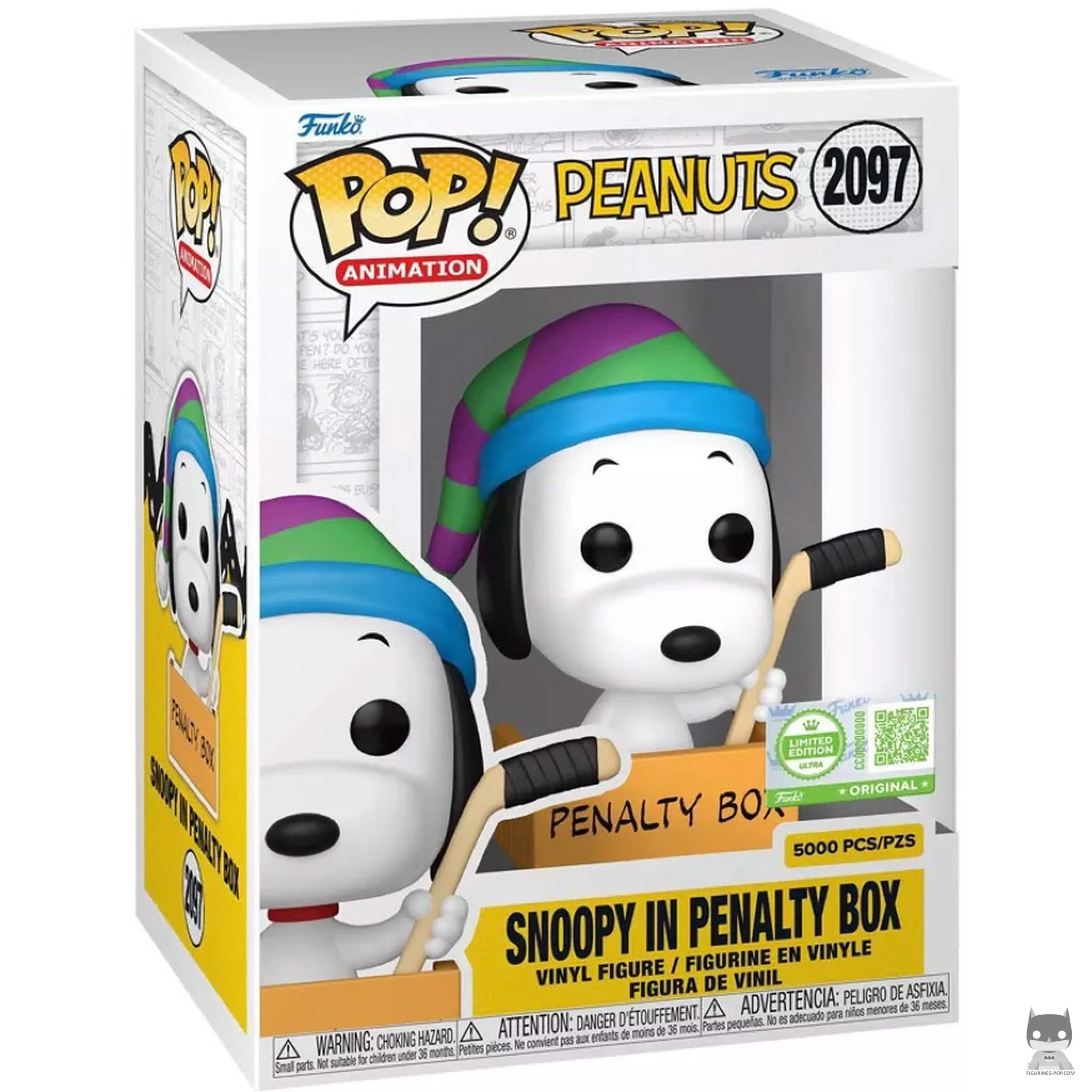 Snoopy in Penalty Box Funko Pop! figure in its box