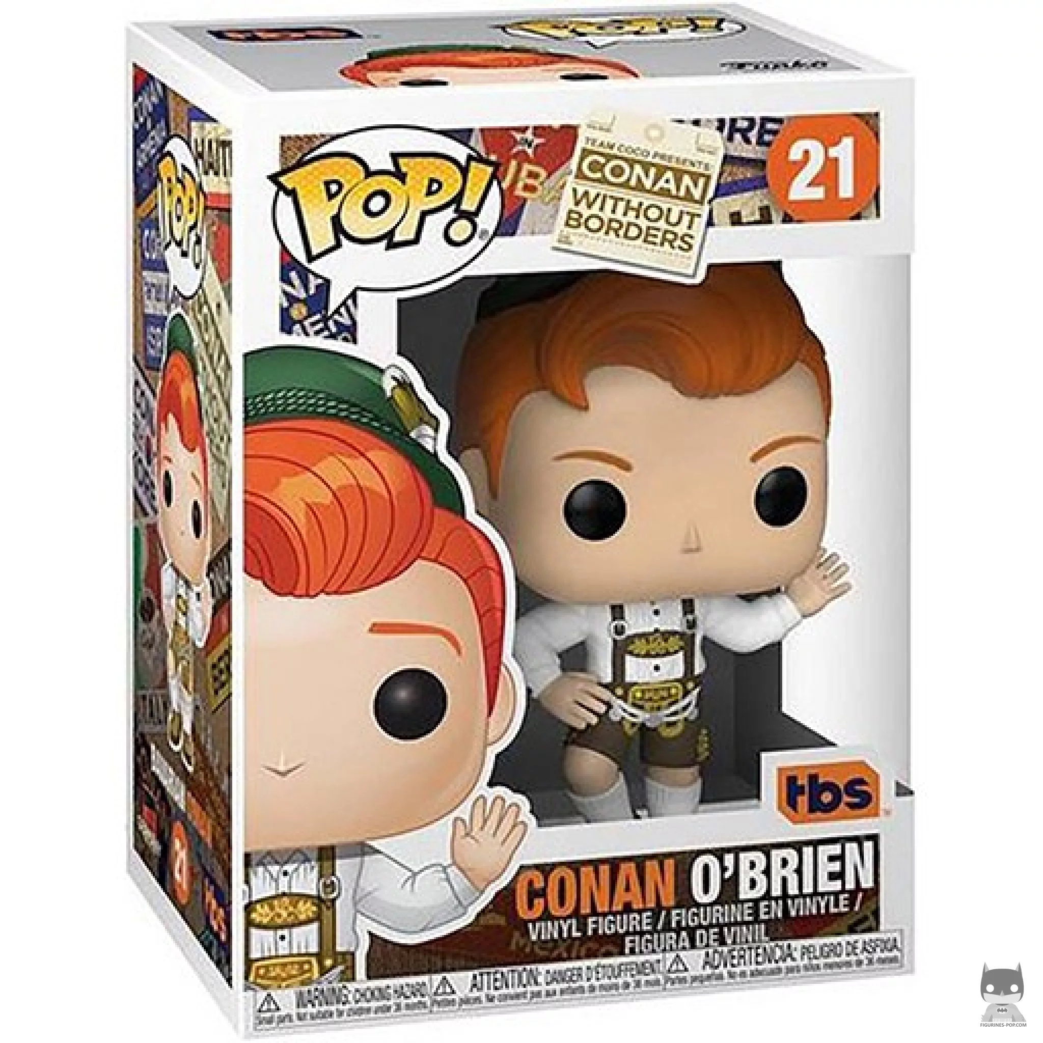 Conan O'Brien as Lederhosen Funko Pop! figure in its box
