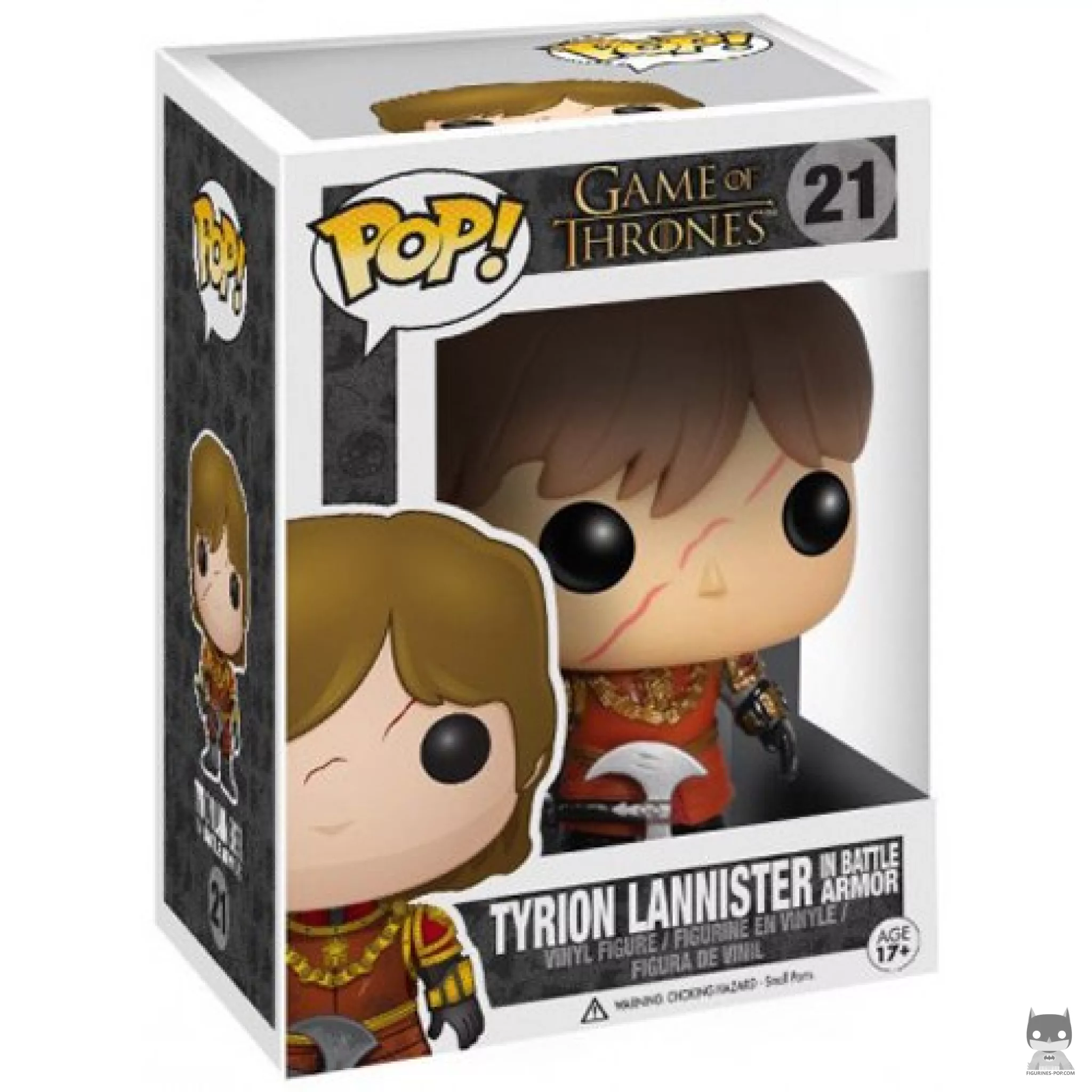 Tyrion Lannister (with Battle Armor) Funko Pop! figure in its box