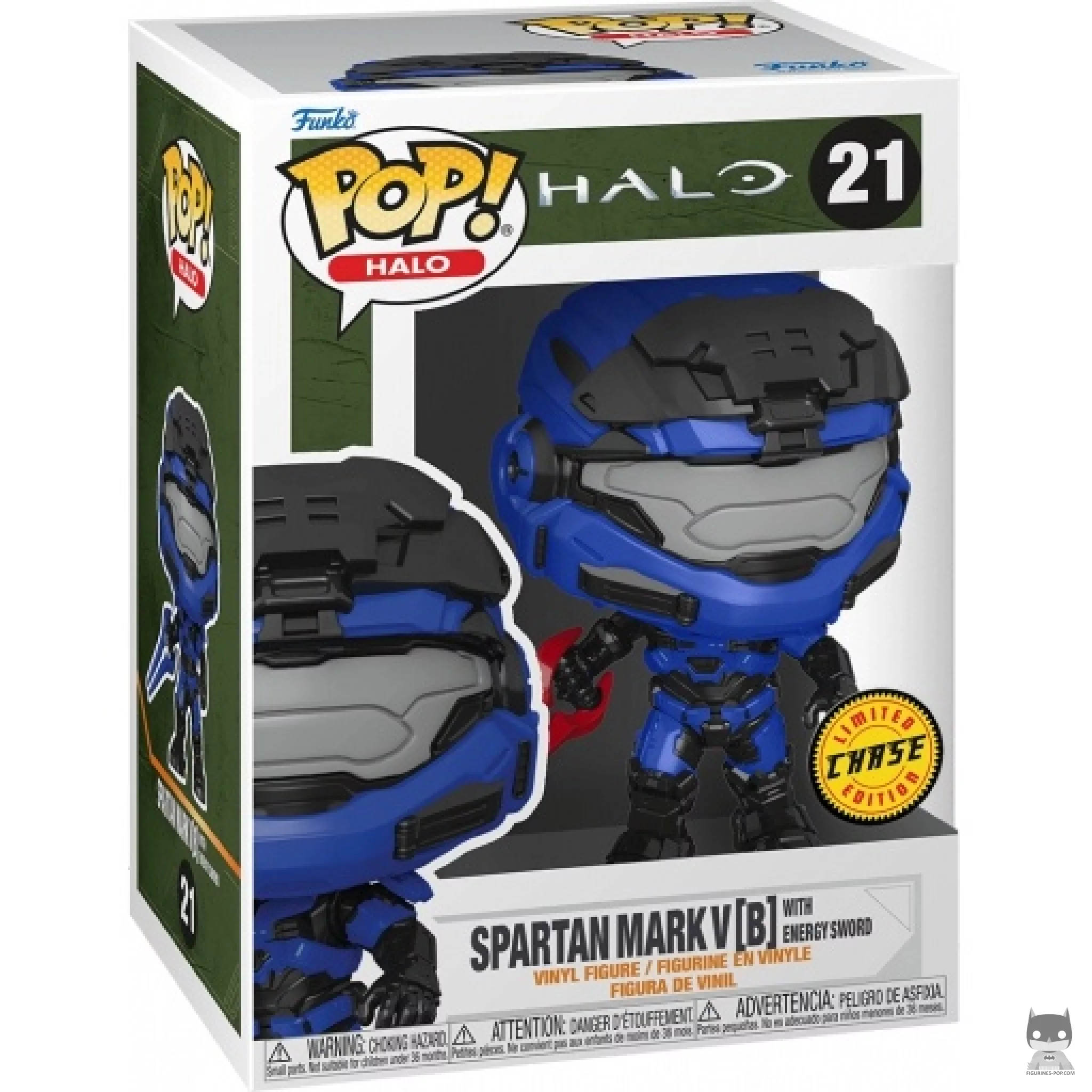 Spartan Mark V (B) with Energy Sword Funko Pop! figure in its box