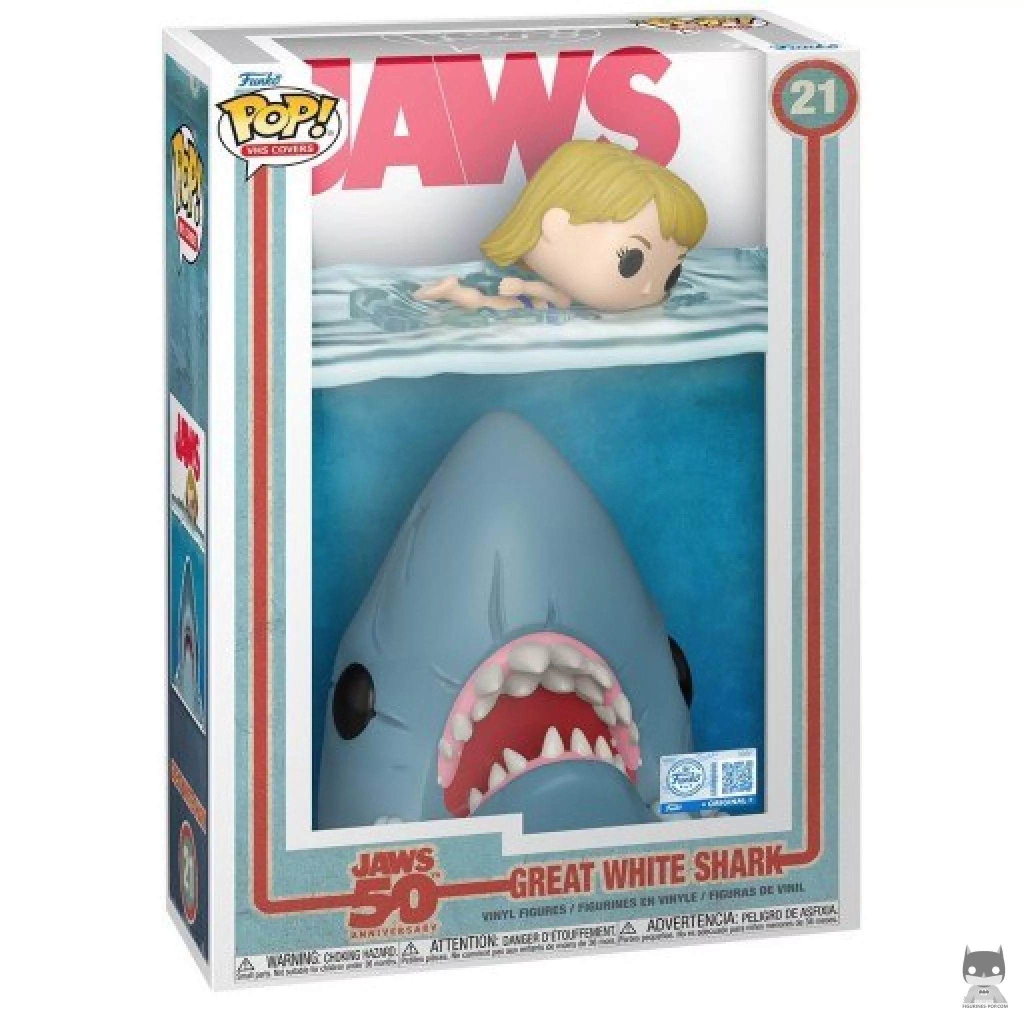 Great White Shark Funko Pop! figure in its box