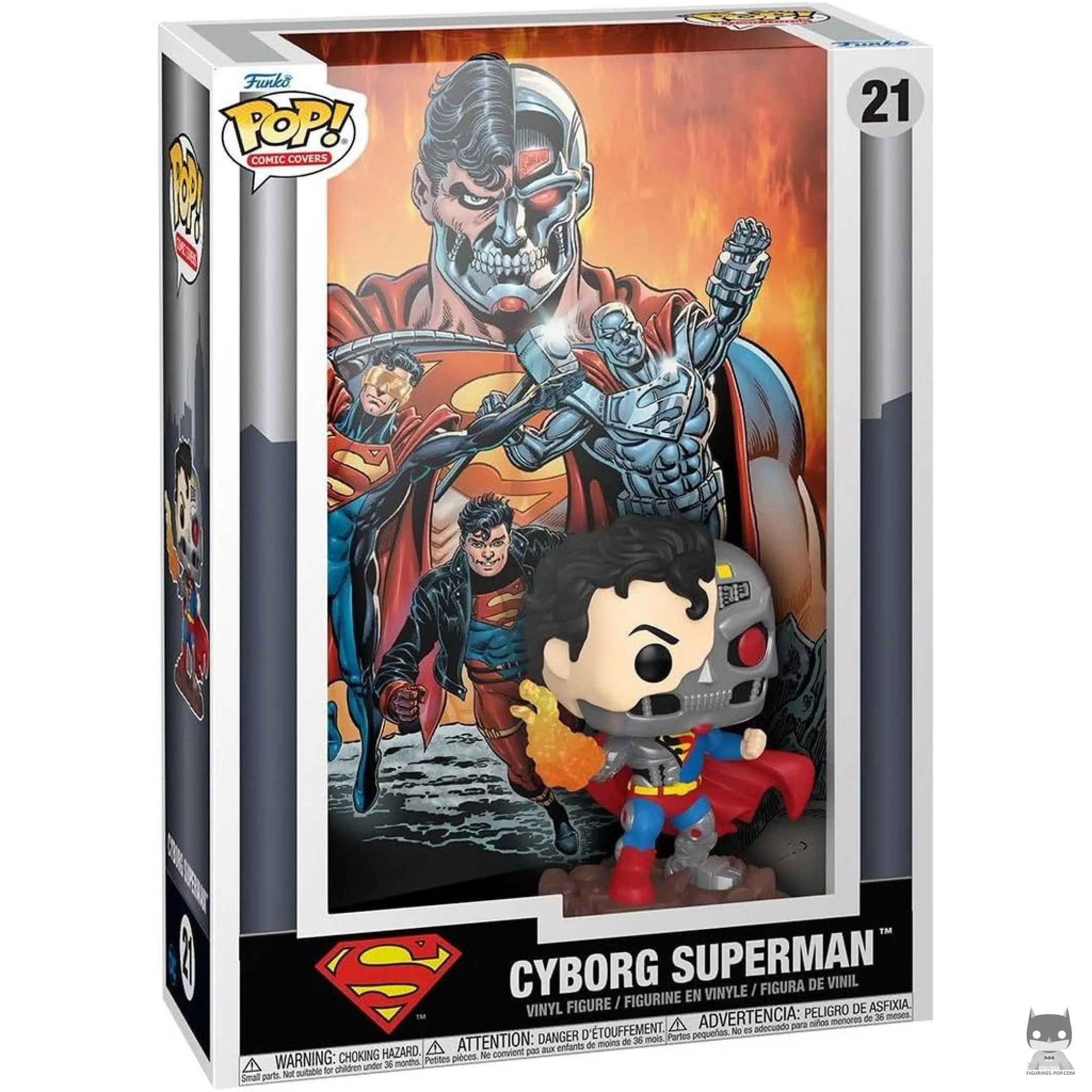 Cyborg Superman Reign of the Supermen Funko Pop! figure in its box
