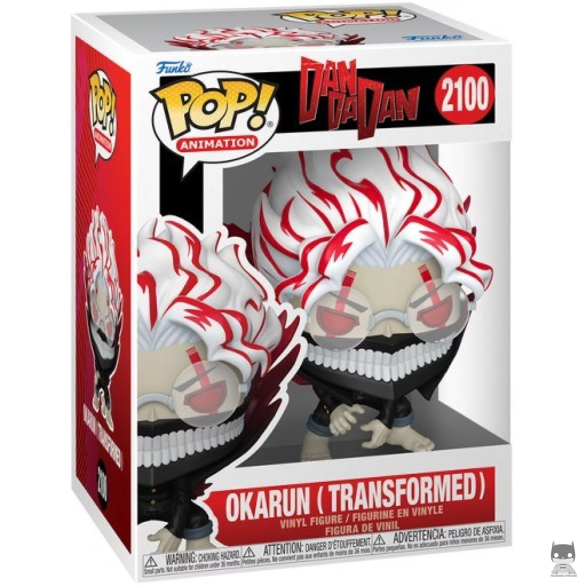 Okarun (Transformed) Funko Pop! figure in its box