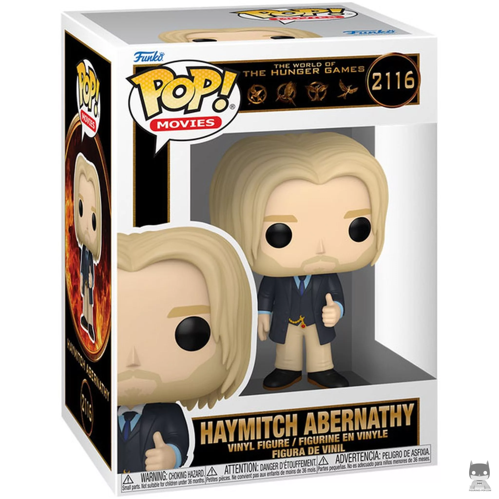 Haymitch Abernathy Funko Pop! figure in its box