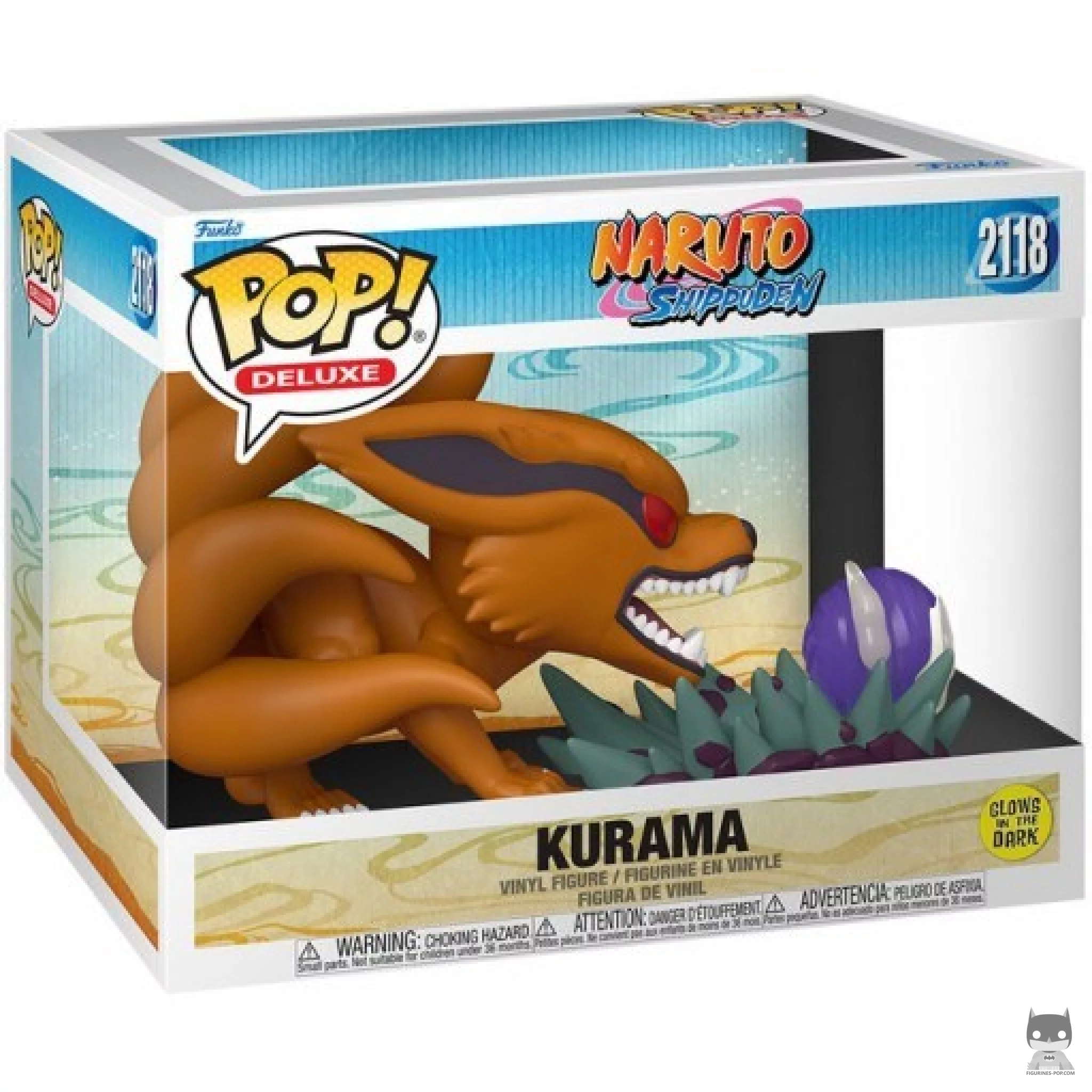 Kurama (Glow in the Dark) Funko Pop! figure in its box
