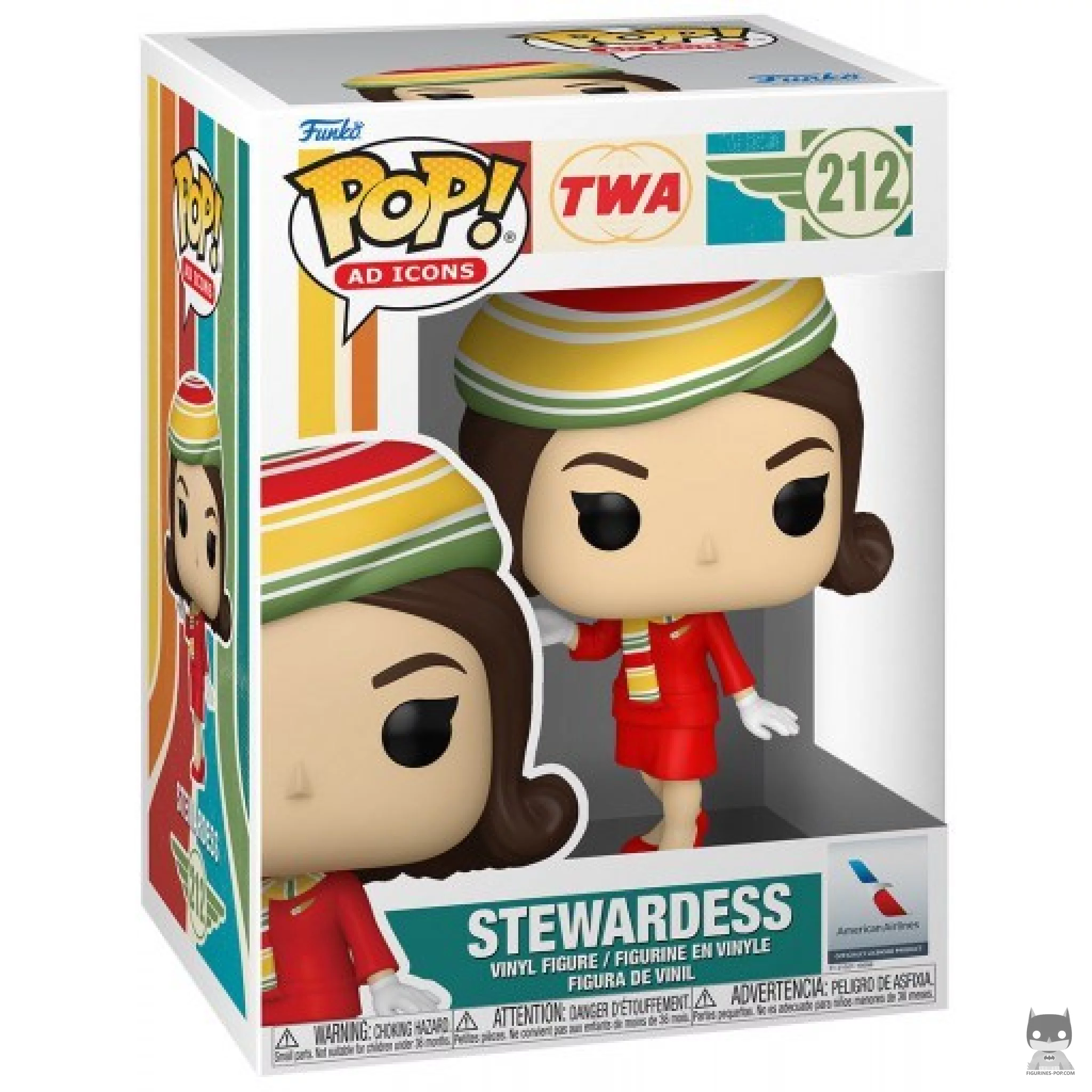 Stewardess TWA Funko Pop! figure in its box