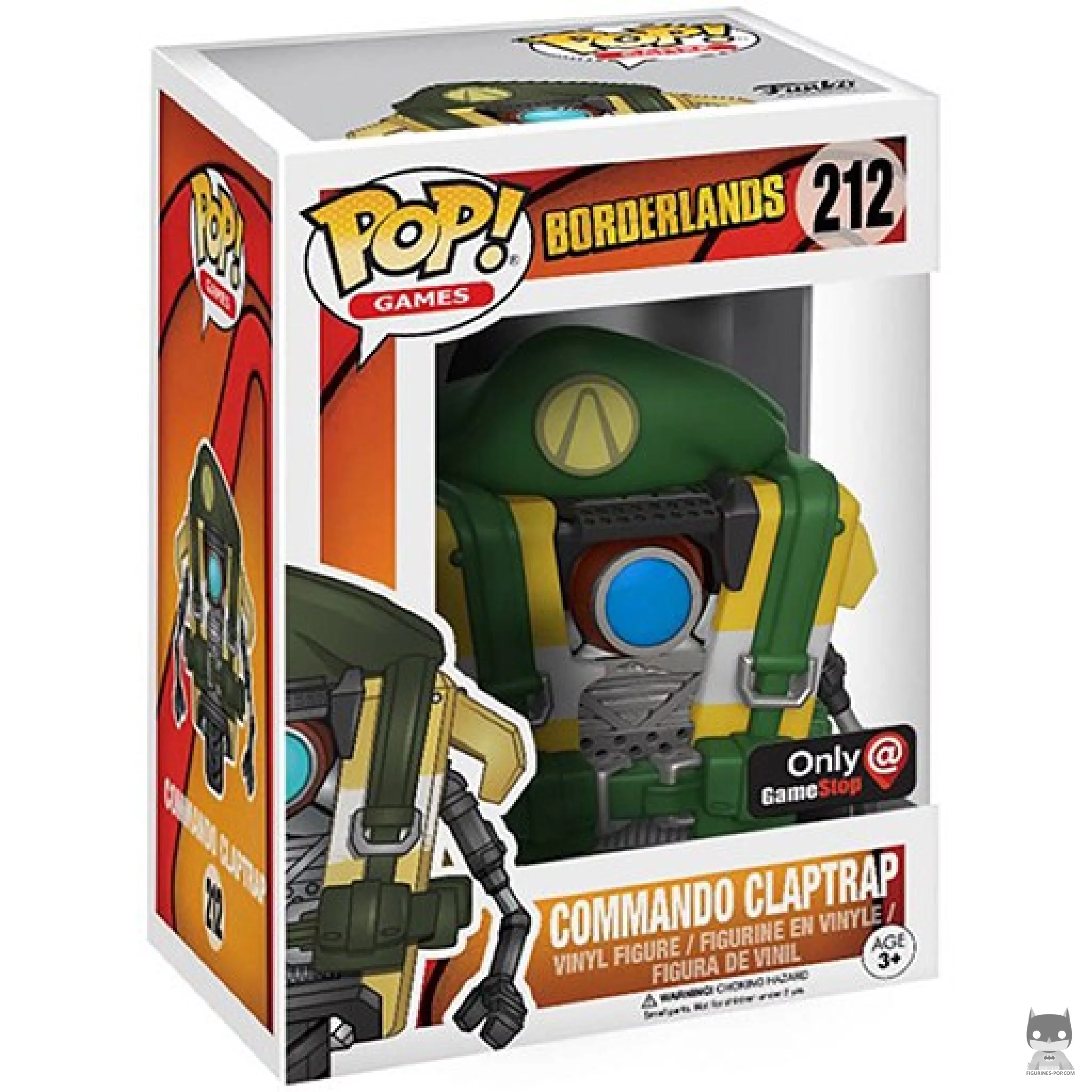 Claptrap (Commando) Funko Pop! figure in its box