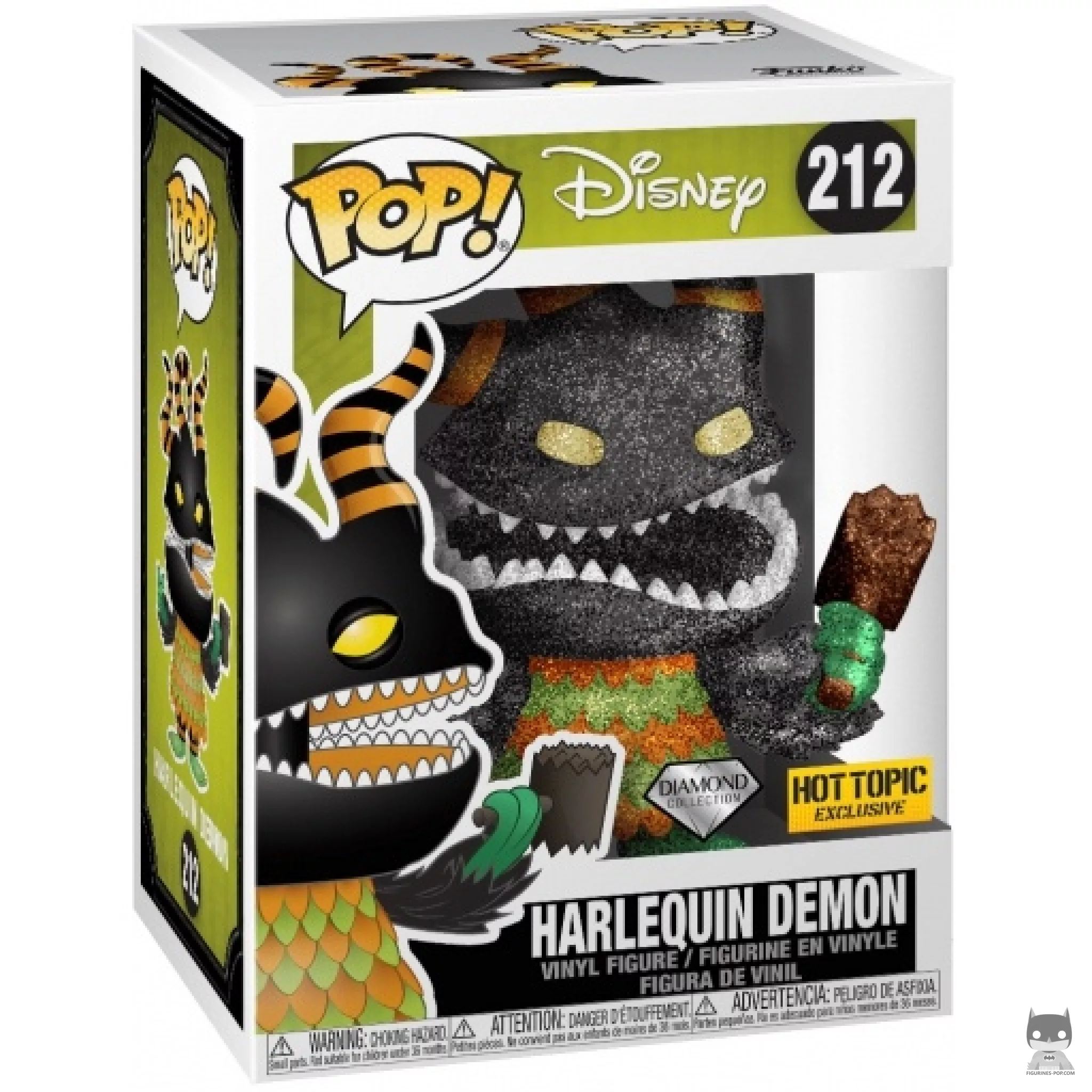 Harlequin Demon (Diamond Glitter) Funko Pop! figure in its box