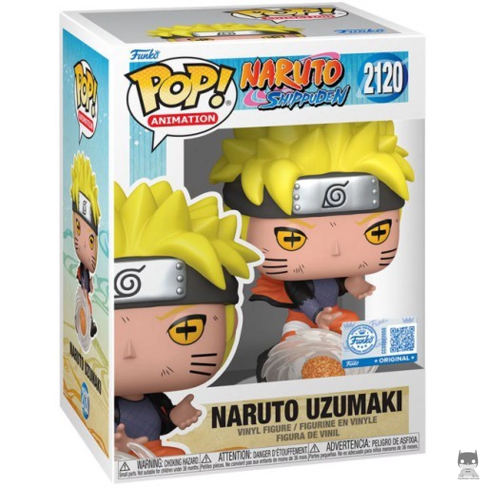 Naruto Uzumaki (Lava Release Rasenshuriken) Funko Pop! figure in its box