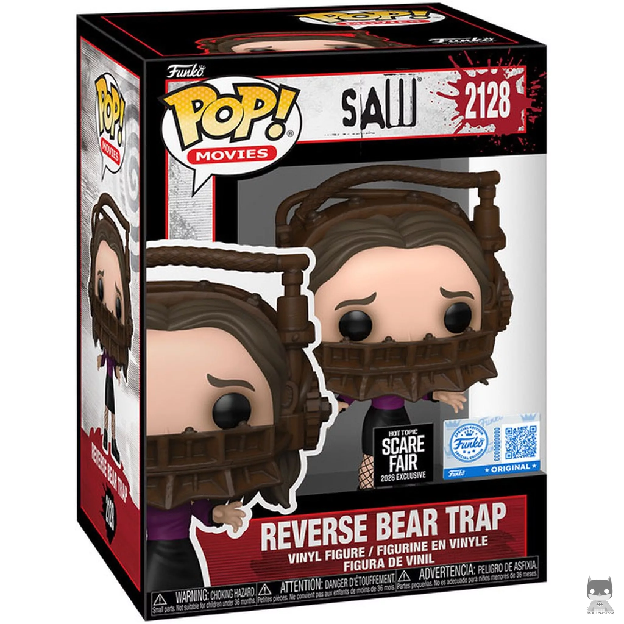 Reverse Bear Trap Funko Pop! figure in its box