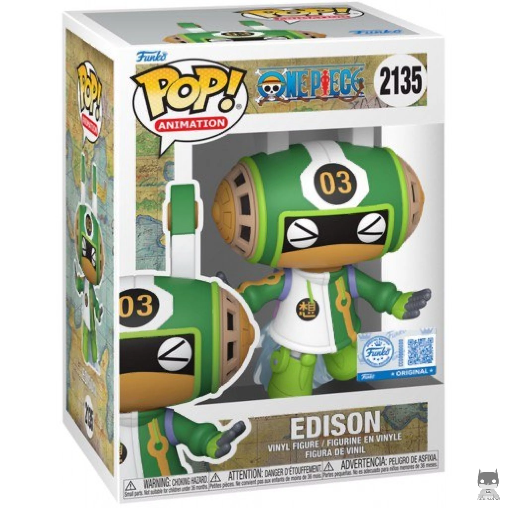 Edison Funko Pop! figure in its box