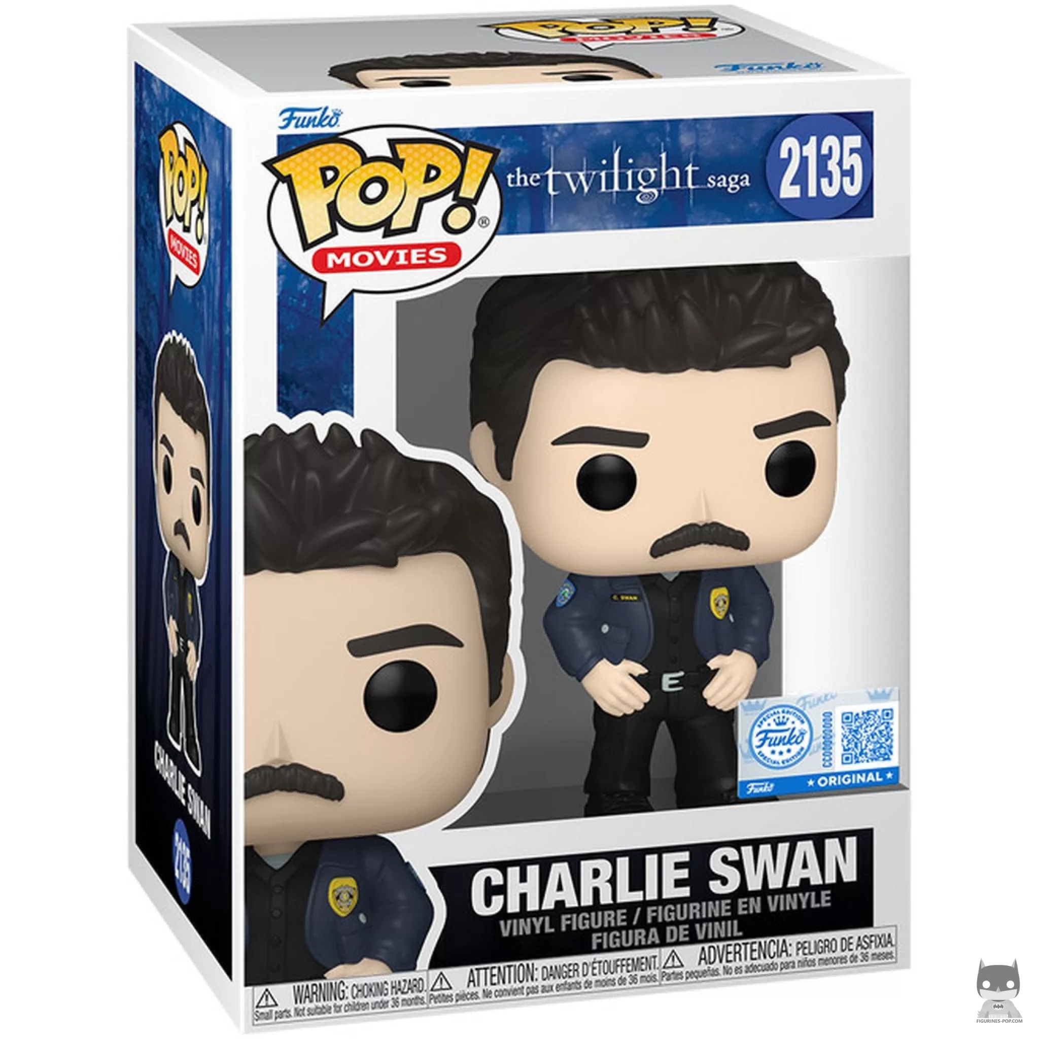 Charlie Swan Funko Pop! figure in its box