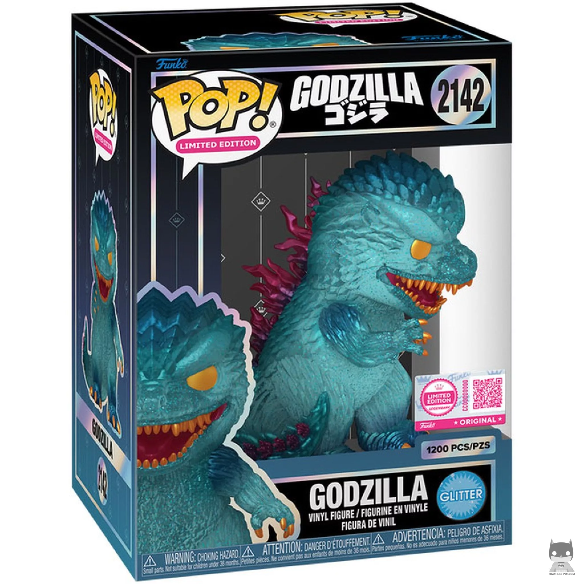 Godzilla (Glitter) Funko Pop! figure in its box