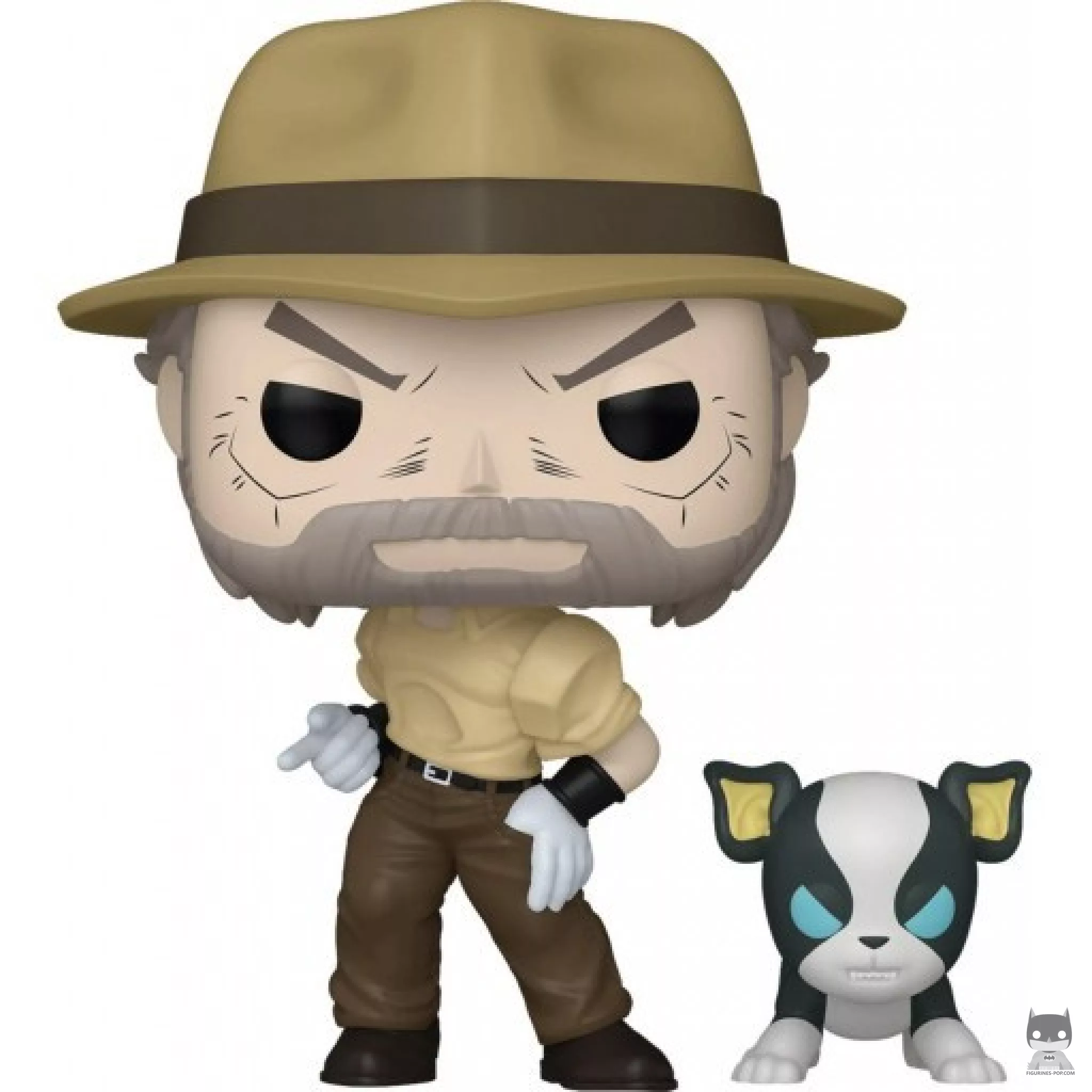 Joseph Joestar with Iggy Funko Pop! figure (JoJo's Bizarre Adventure)