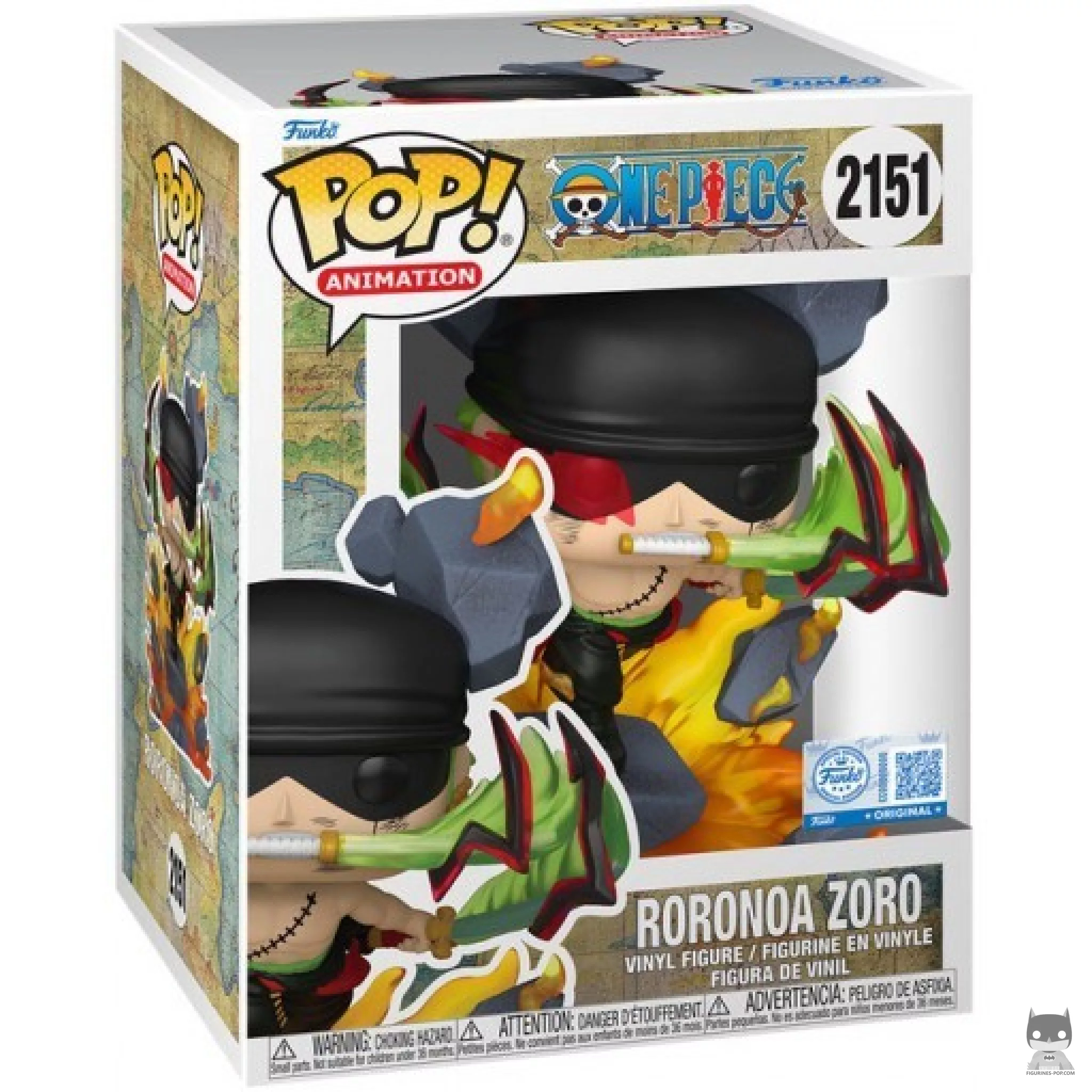 Roronoa Zoro King of Hell (SuperSized) Funko Pop! figure in its box