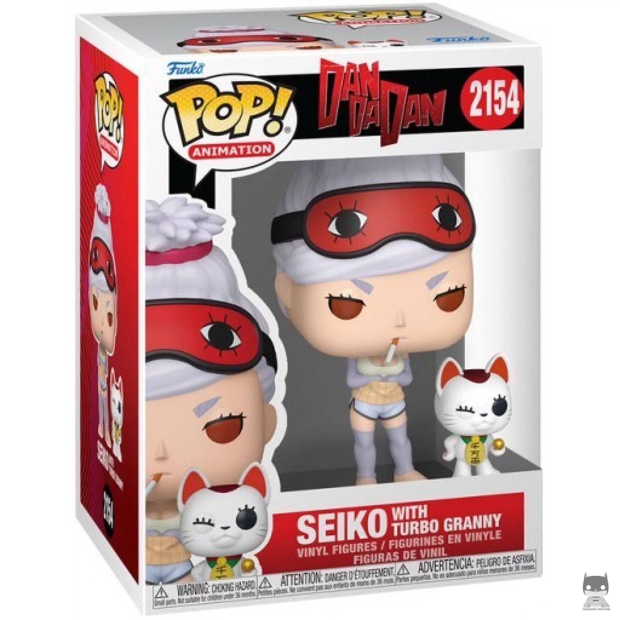 Seiko with Turbo Granny Funko Pop! figure in its box