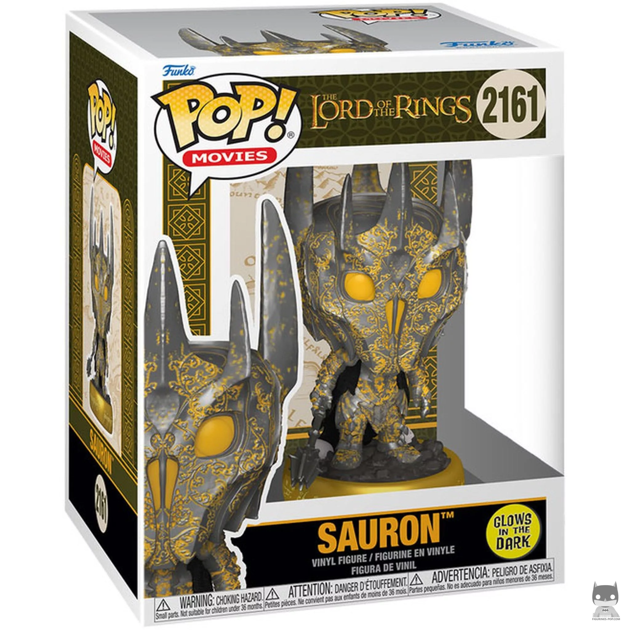 Sauron with Weapon (Glow in the Dark) Funko Pop! figure in its box