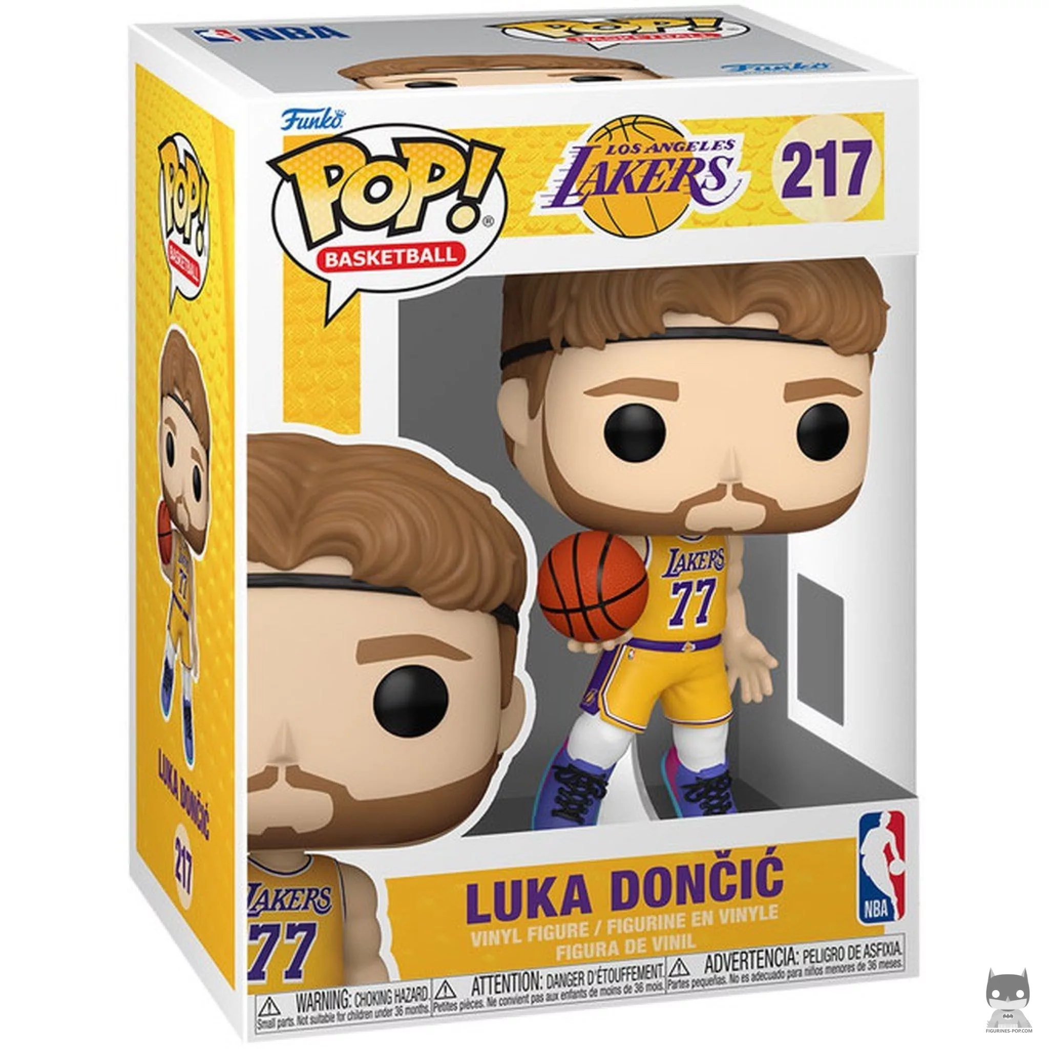 Luka Dončić (Lakers gold jersey) Funko Pop! figure in its box