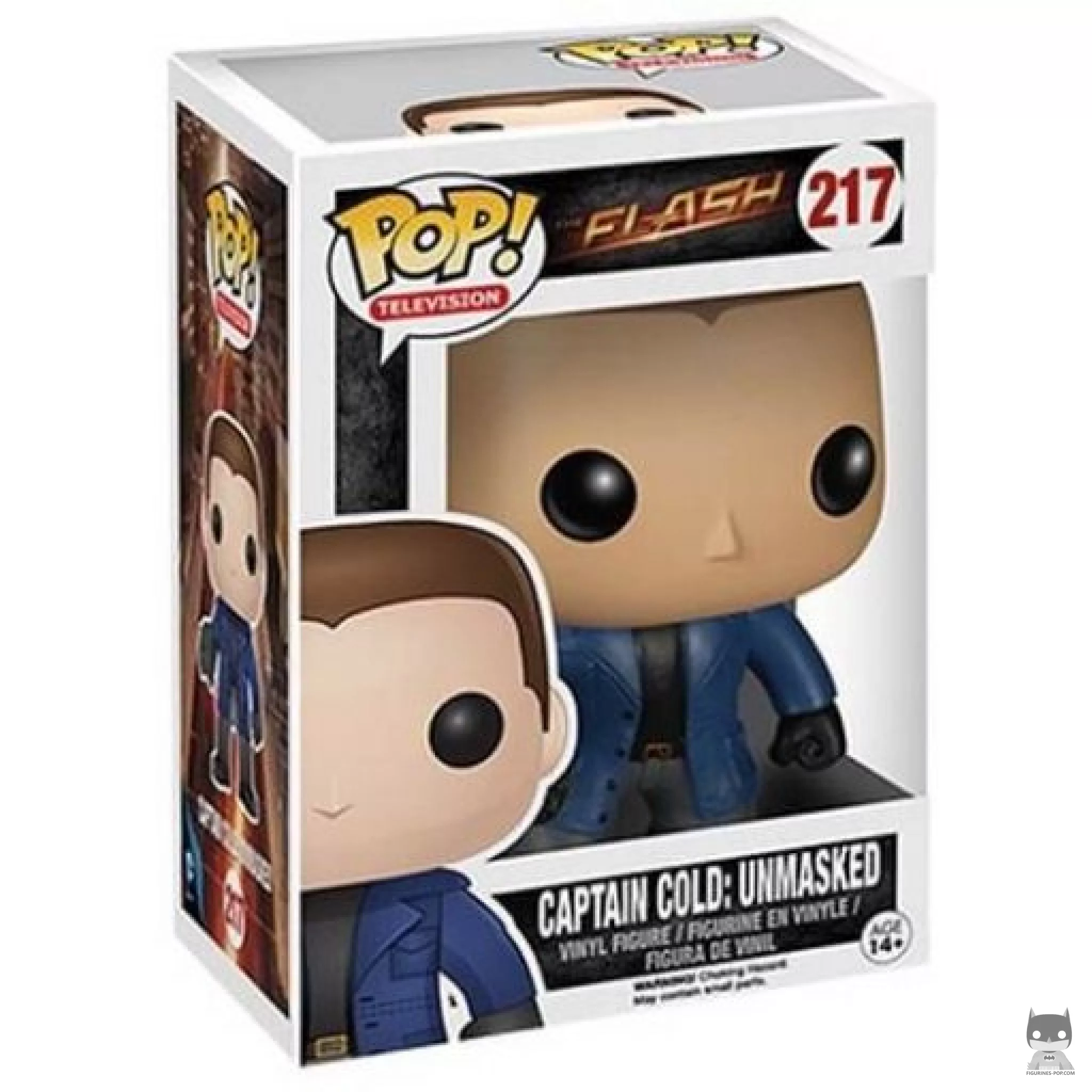 Captain Cold Unmasked Funko Pop! figure in its box