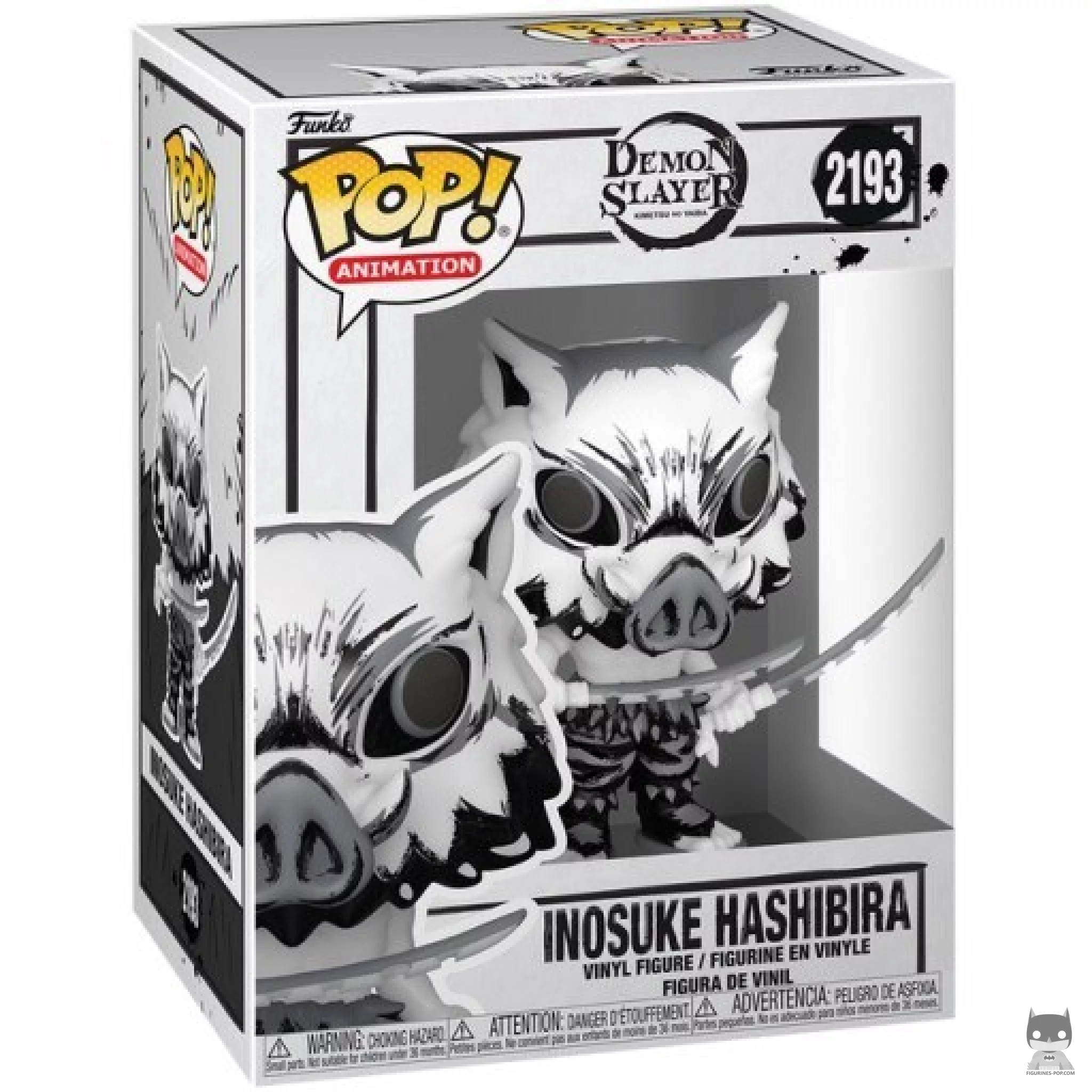 Inosuke Hashibira (Sumi-Ink) Funko Pop! figure in its box