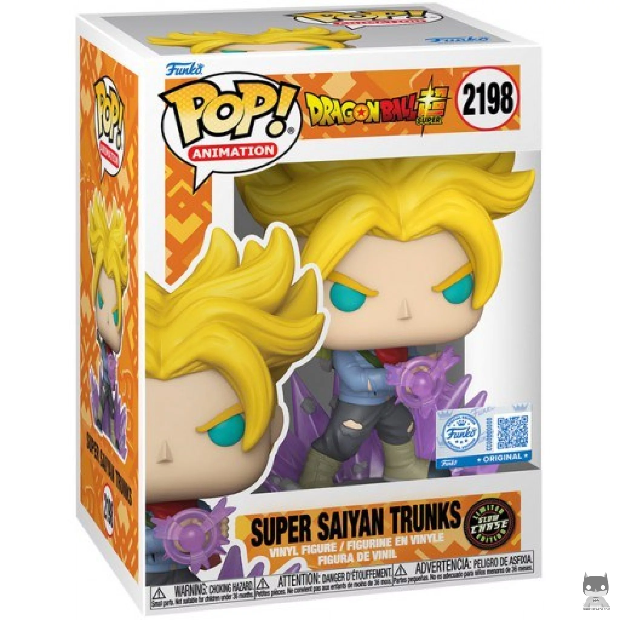 Trunks Super Saiyan (Chase & Glow in the Dark) Funko Pop! figure in its box