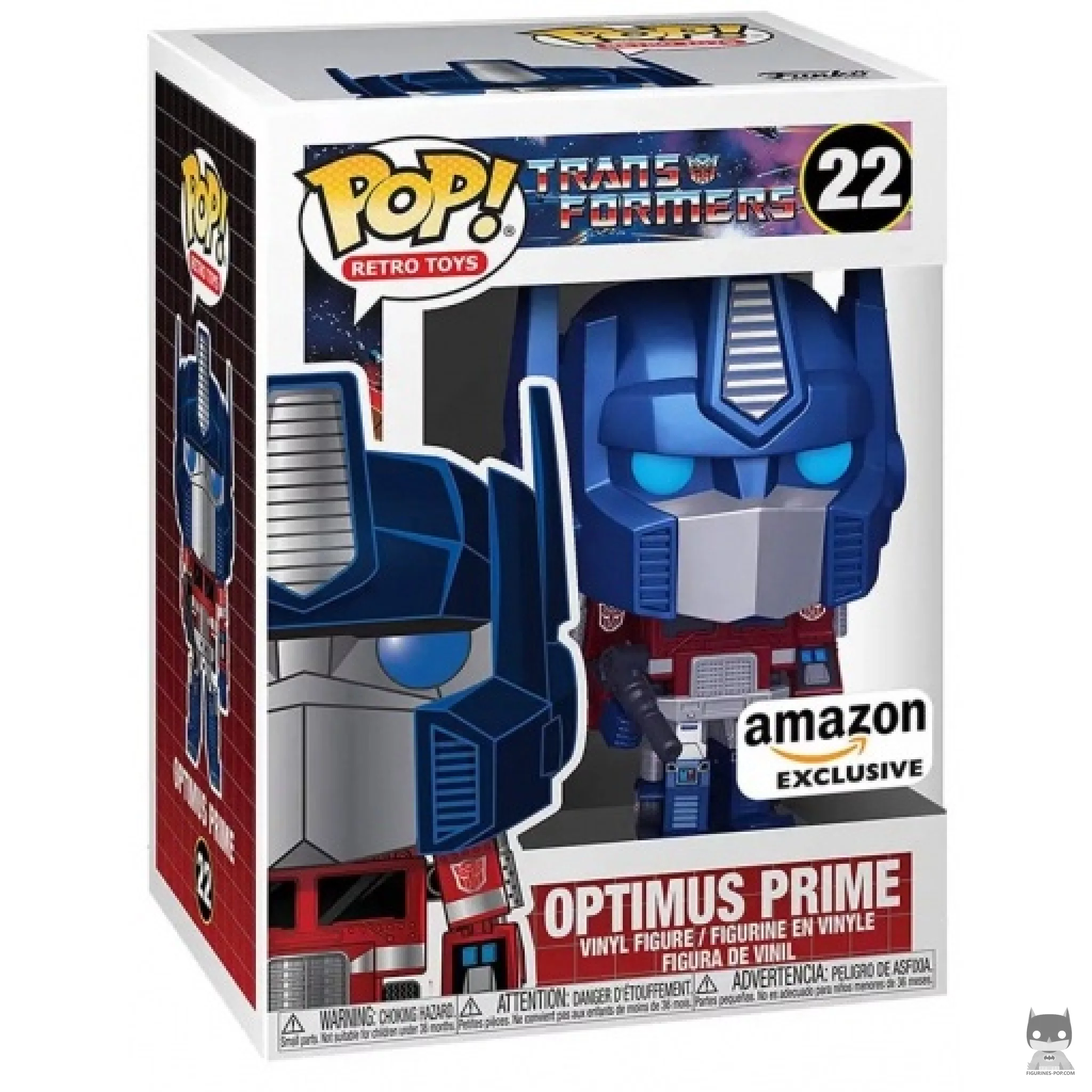 Optimus Prime (Metallic) Funko Pop! figure in its box
