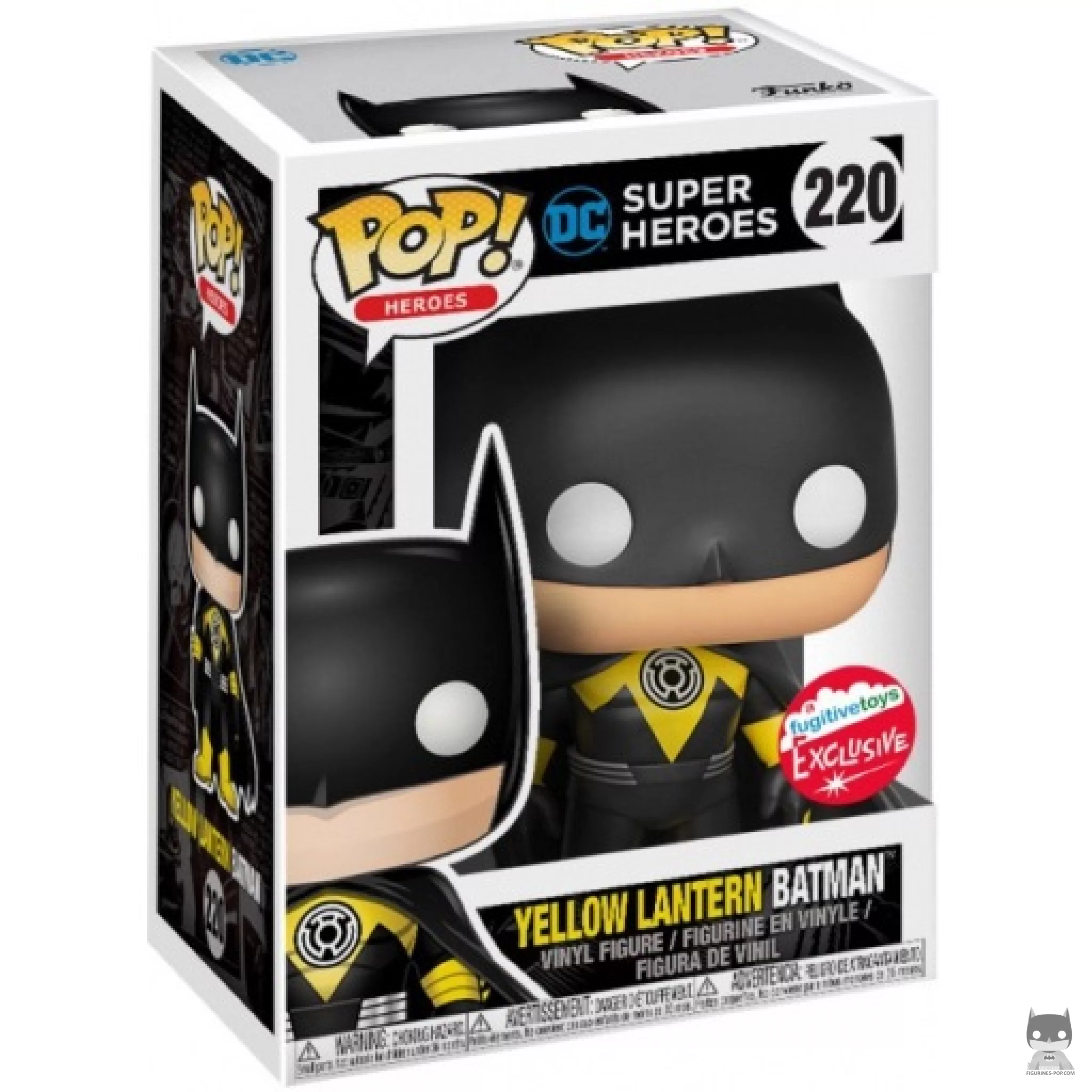 Yellow Lantern Batman Funko Pop! figure in its box