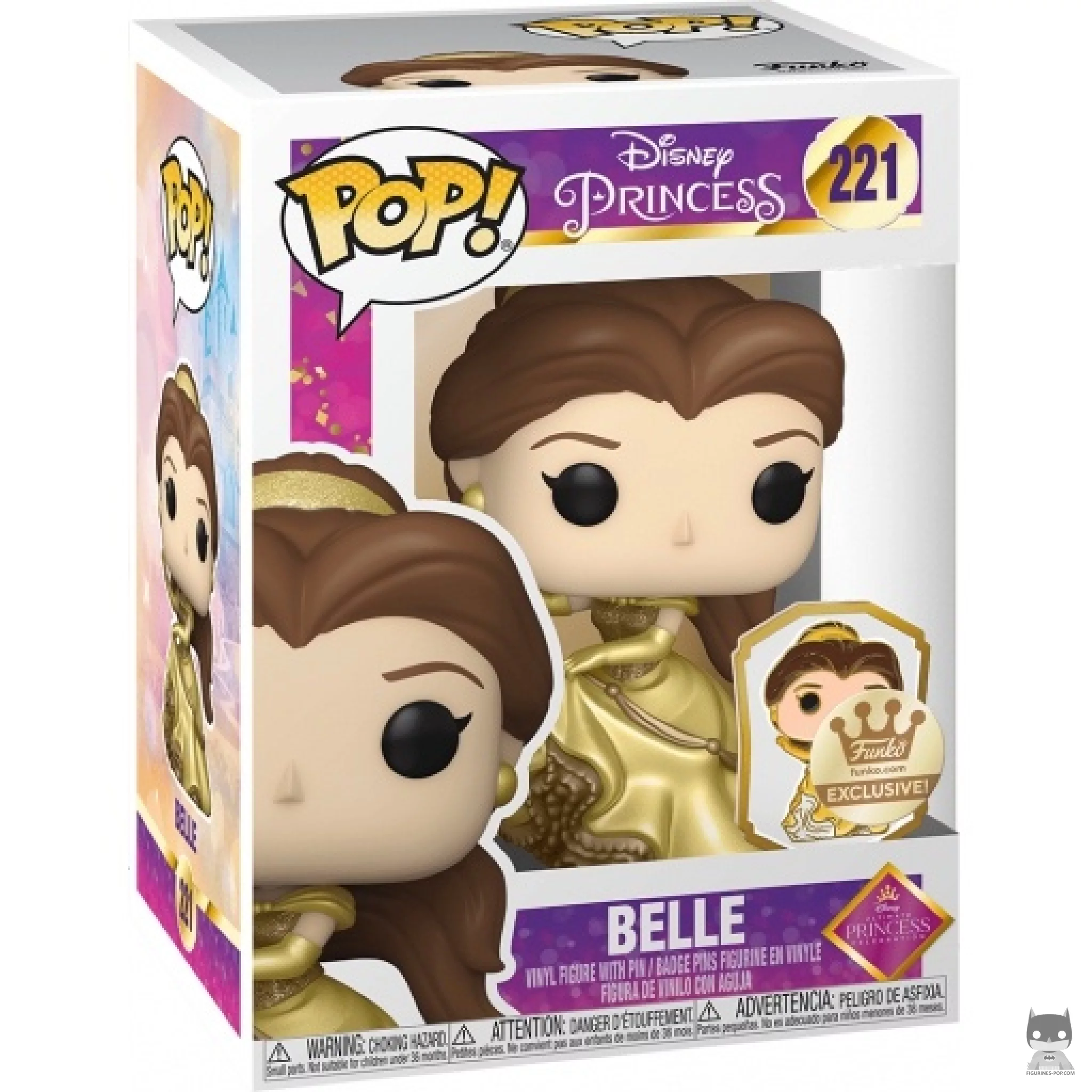 Belle (Metallic) Funko Pop! figure in its box