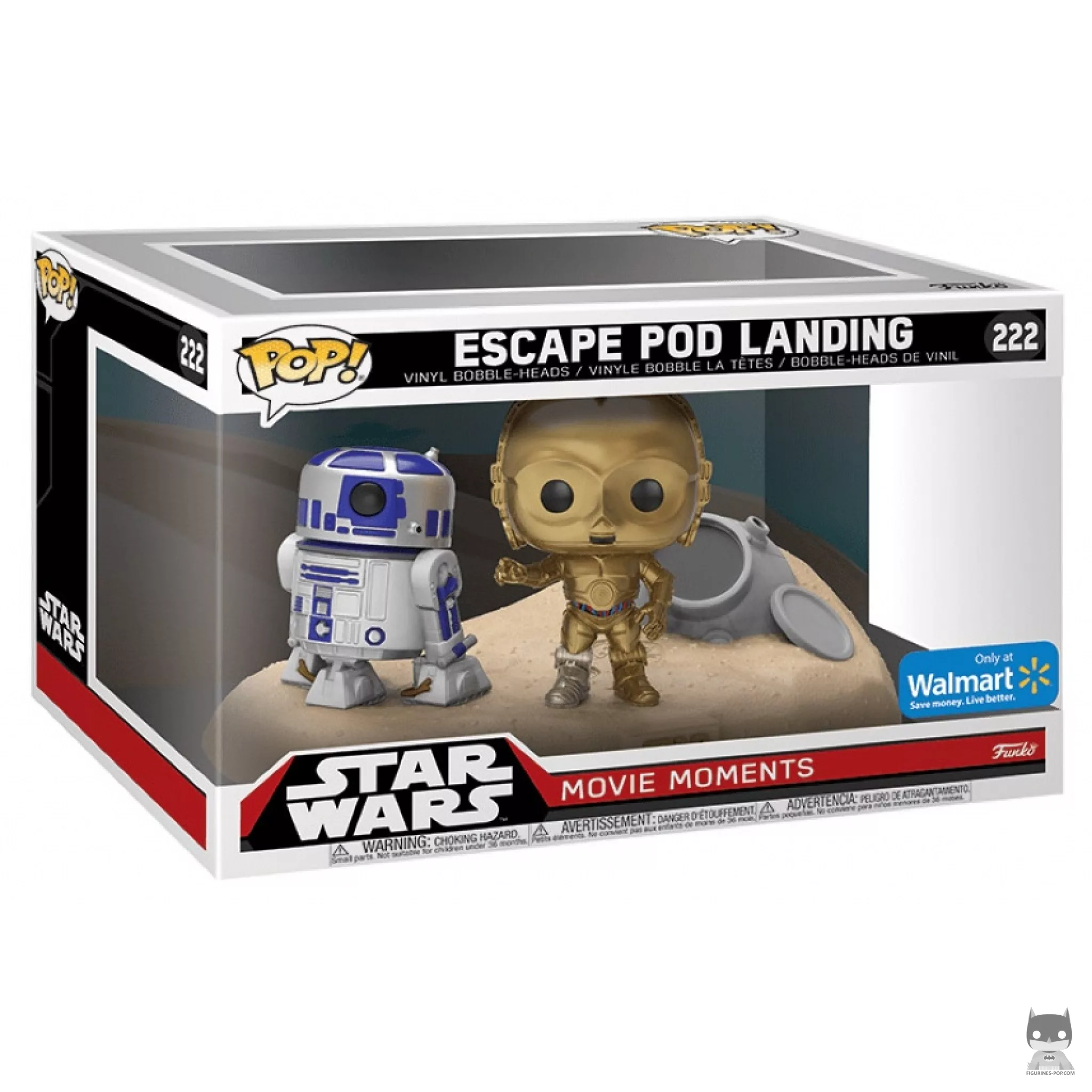 R2D2 & C3-PO in Desert Funko Pop! figure in its box