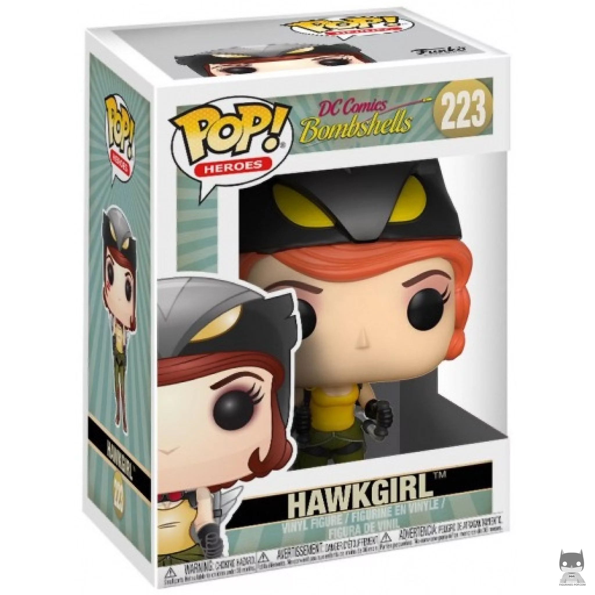 Hawkgirl Funko Pop! figure in its box