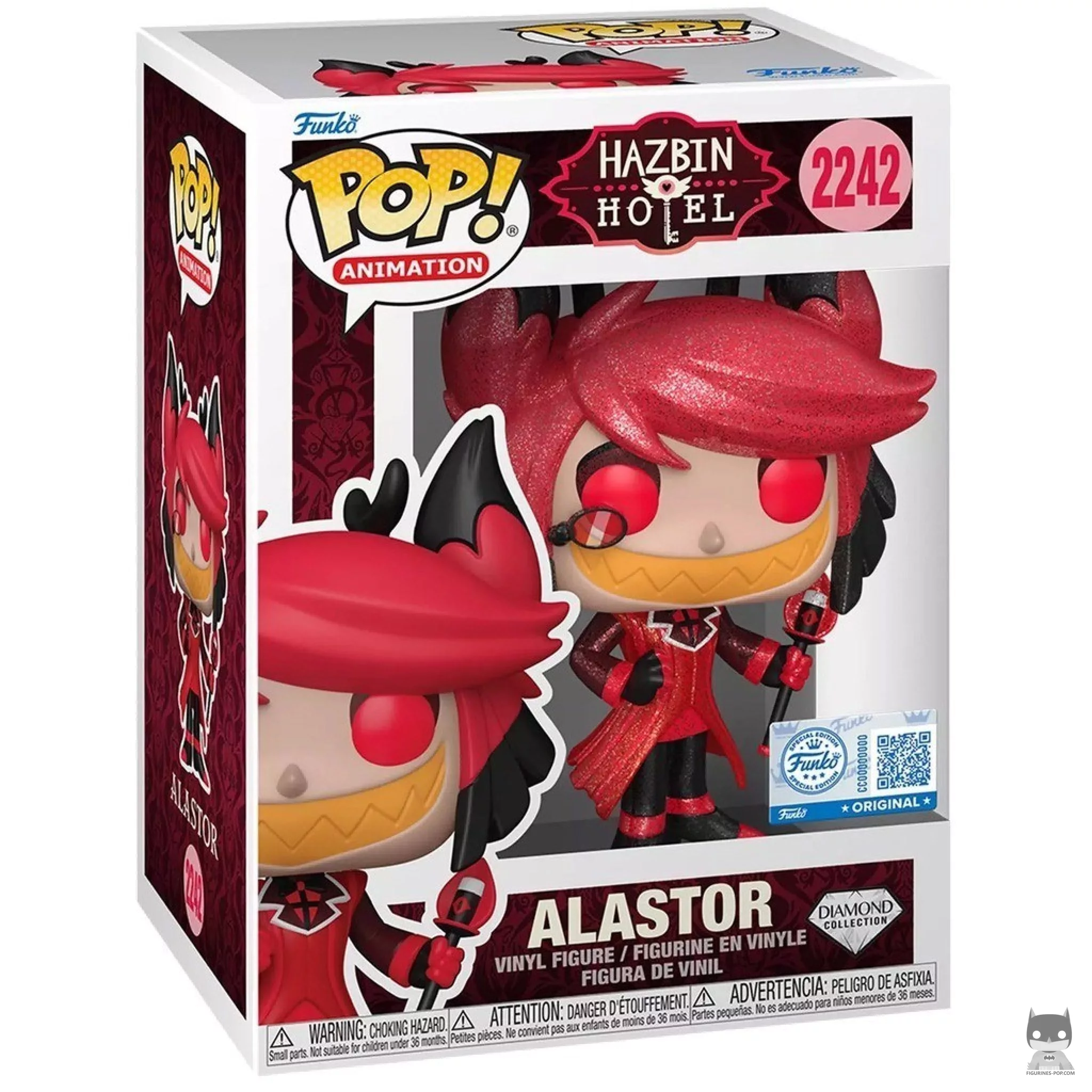 Alastor (Diamond Glitter) Funko Pop! figure in its box