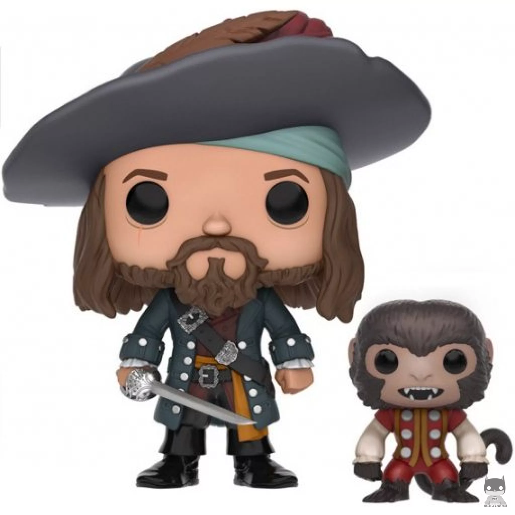 Captain Barbossa with Monkey Funko Pop! figure (Pirates of the Caribbean)
