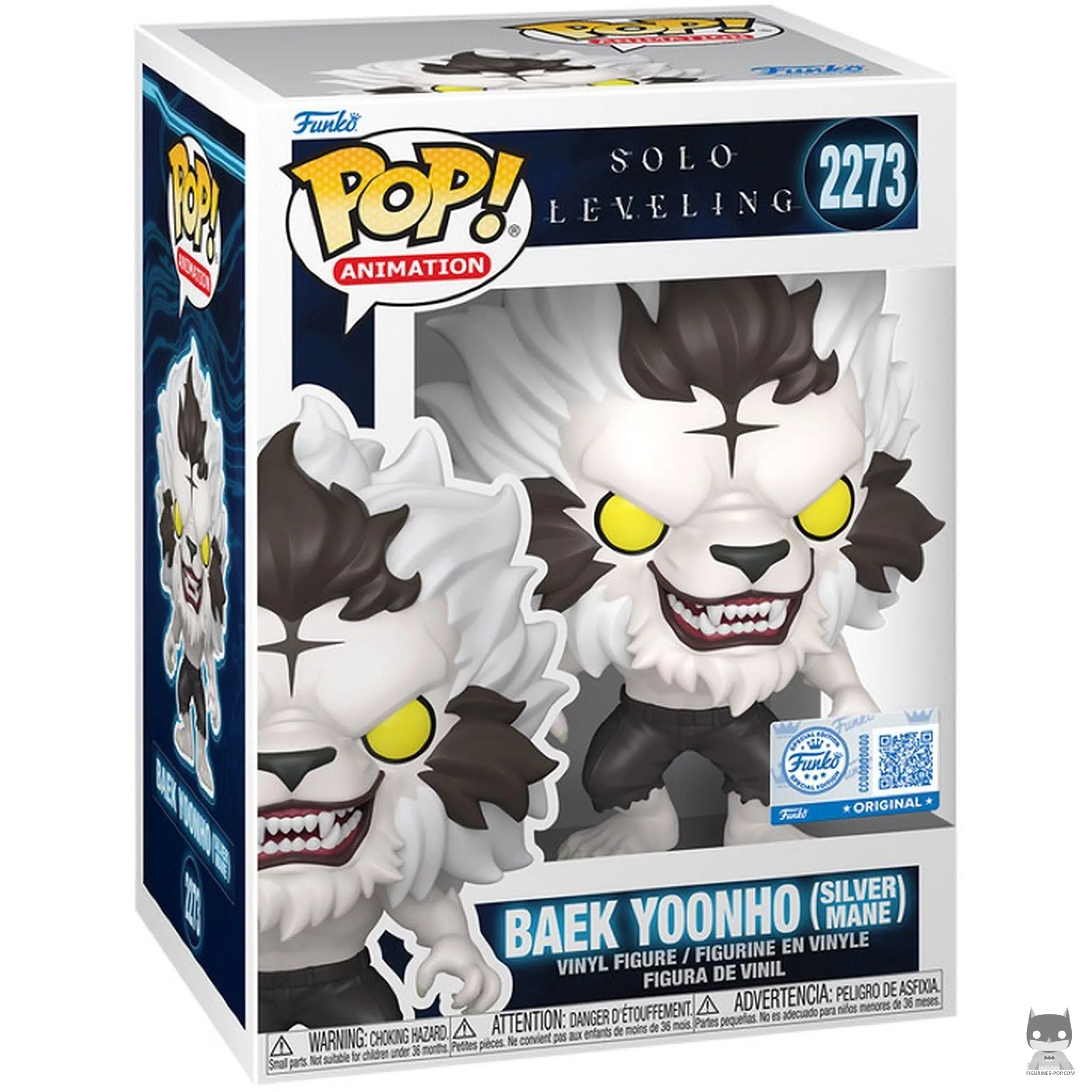 Baek Yoonho (Silver Mane) Funko Pop! figure in its box