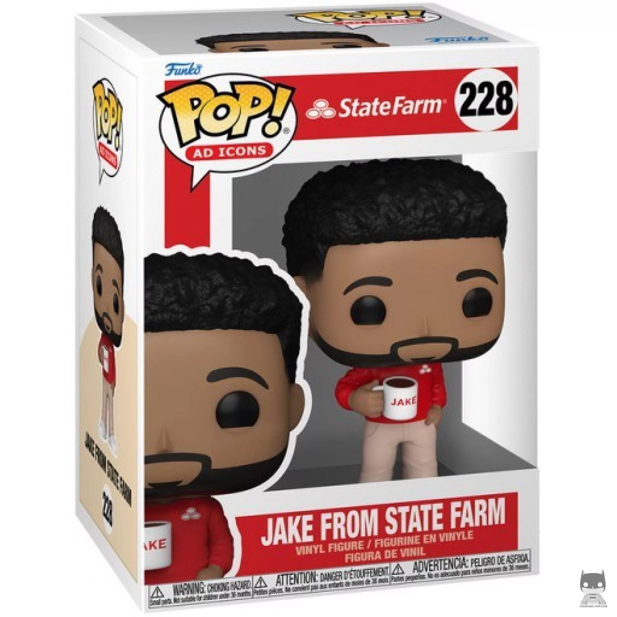 Jake from State Farm Funko Pop! figure in its box