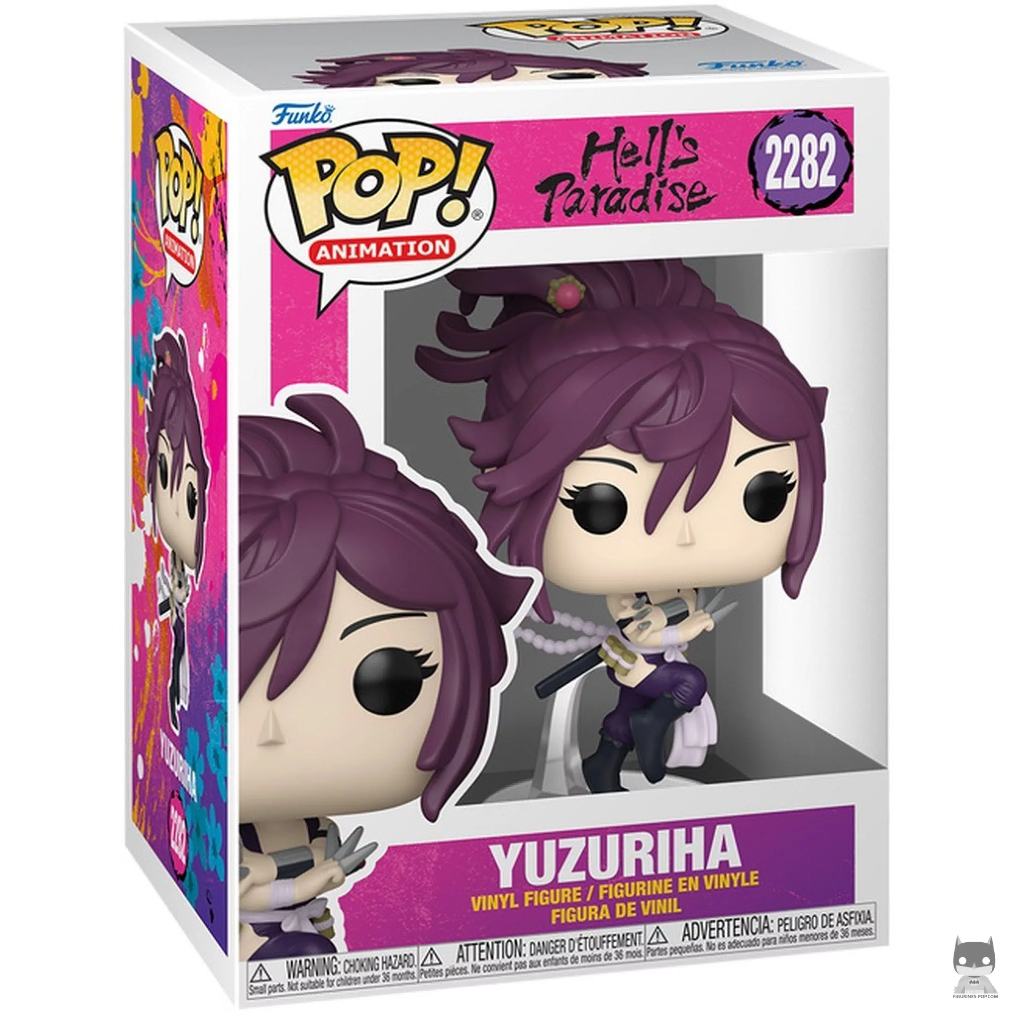 Yuzuriha Funko Pop! figure in its box