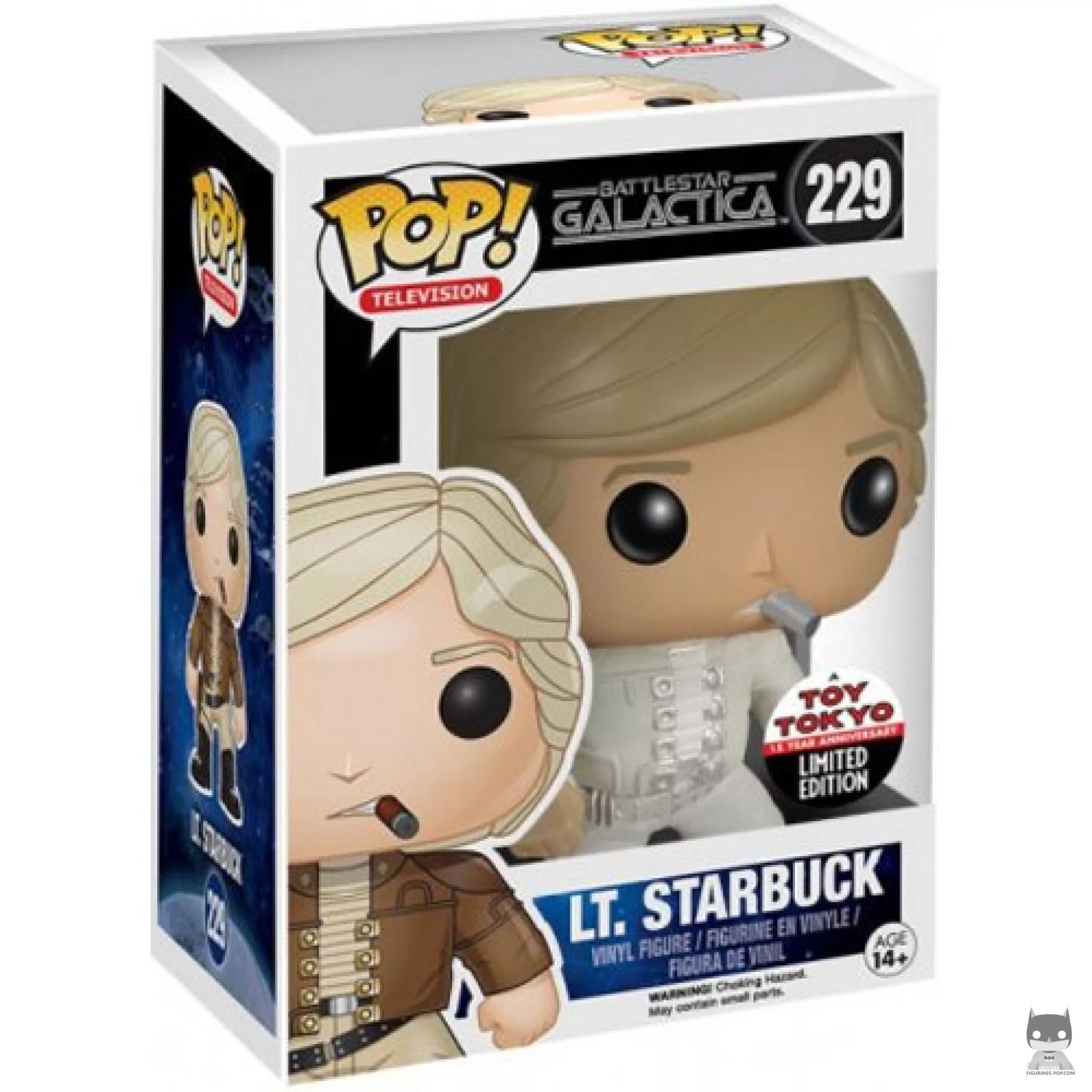 Lt. Starbuck (White) Funko Pop! figure in its box