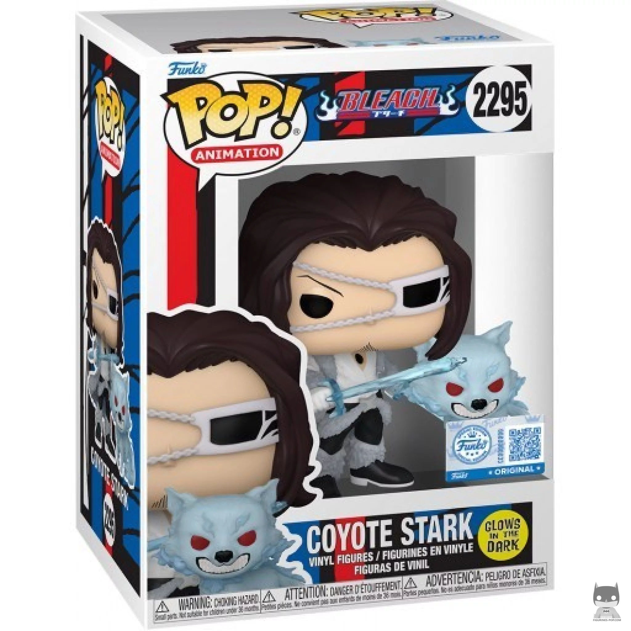 Coyote Stark (Glow in the Dark) Funko Pop! figure in its box