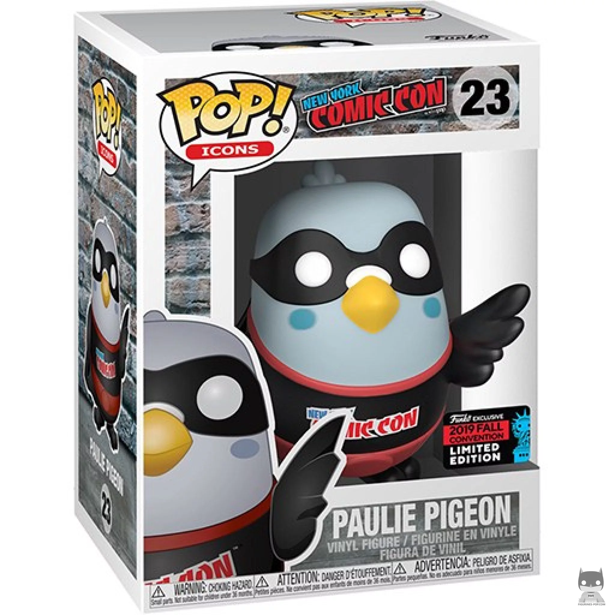 Paulie Pigeon (Black) Funko Pop! figure in its box