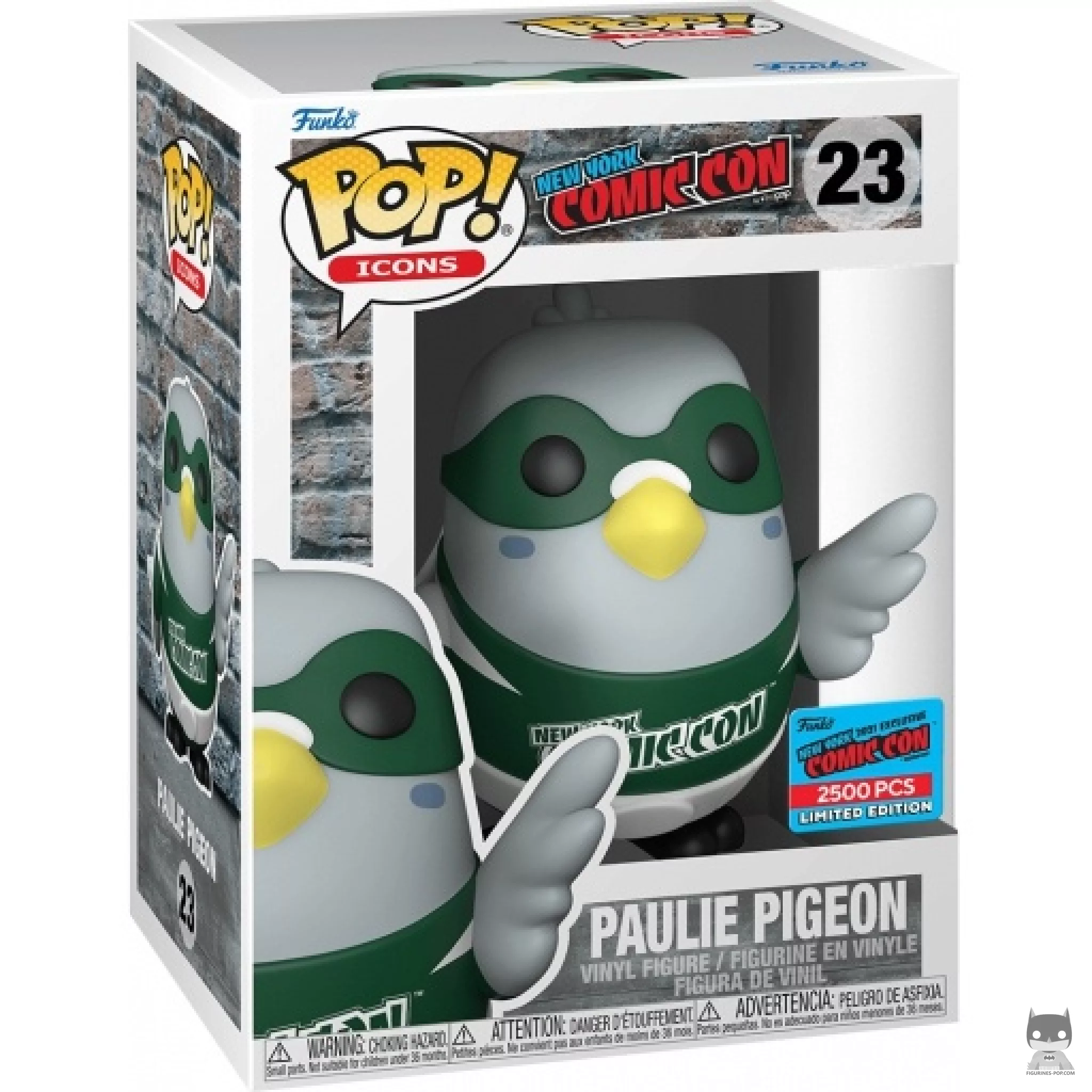 Paulie Pigeon (NYCC Fall Convention 2021) Funko Pop! figure in its box