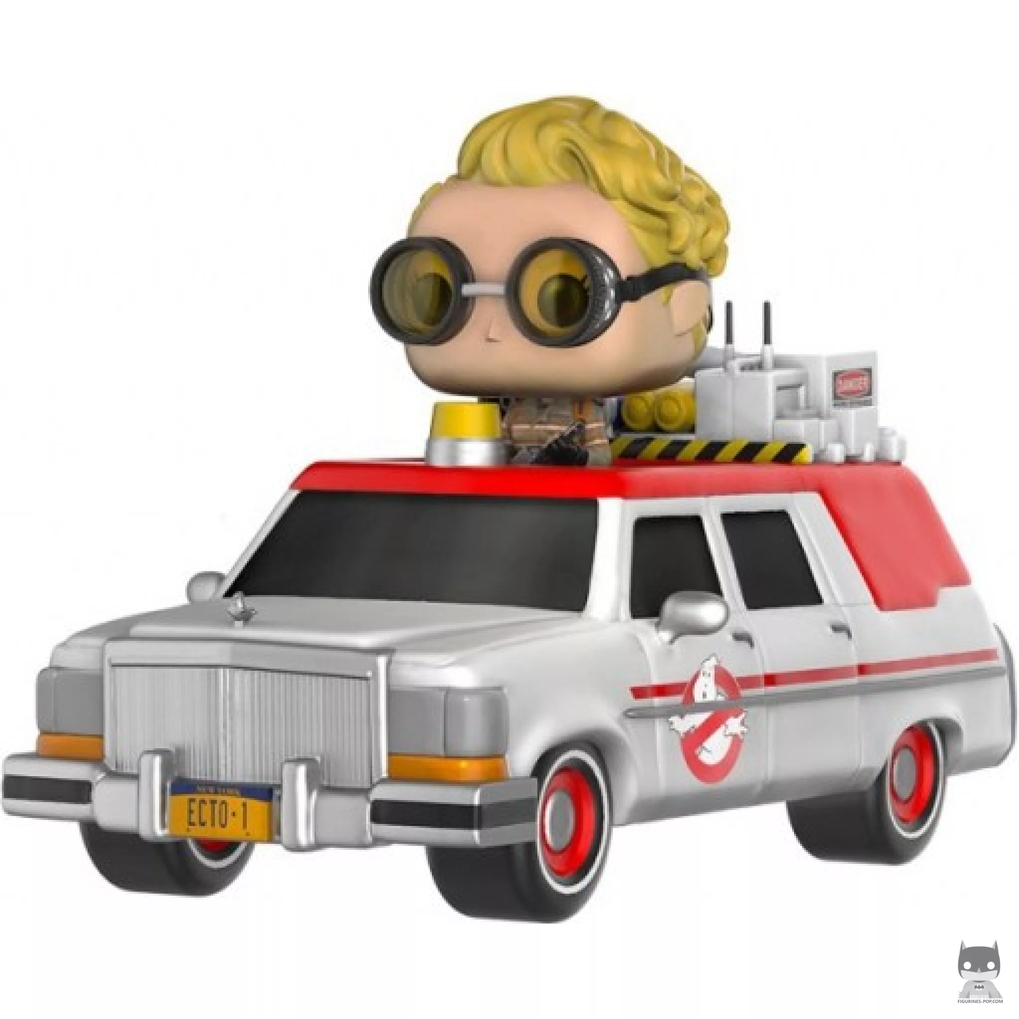Ecto-1 with Dr. Jillian Holtzmann Funko Pop! figure (Ghostbusters)