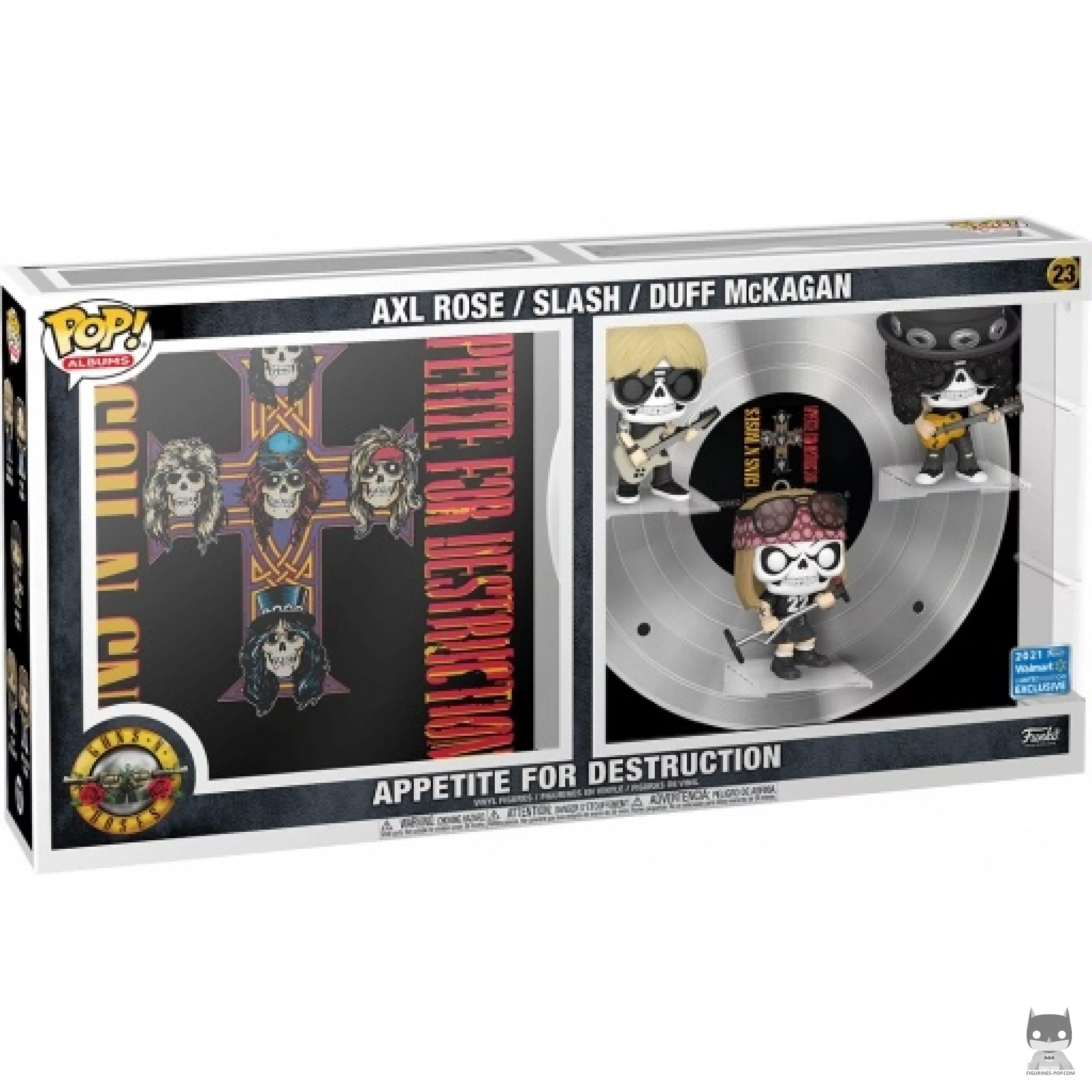 Guns
  N' Roses : Appetite for Destruction (Axl Rose, Slash & Duff McKagan) Funko Pop! figure in its box