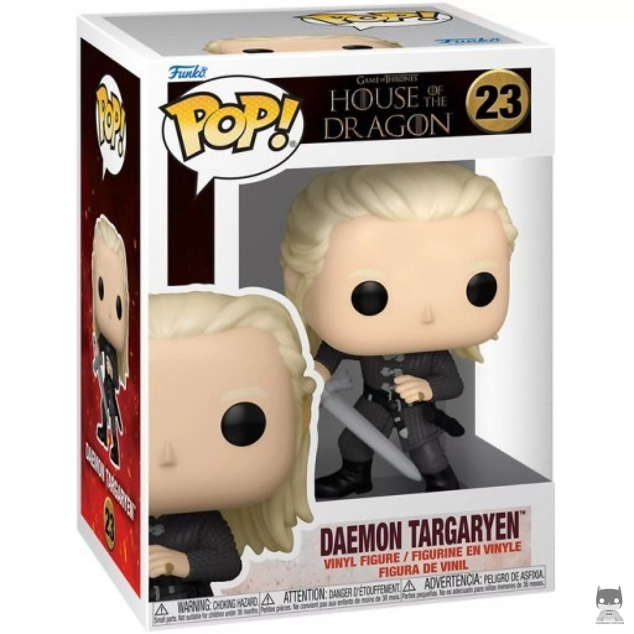 Daemon Targaryen Funko Pop! figure in its box