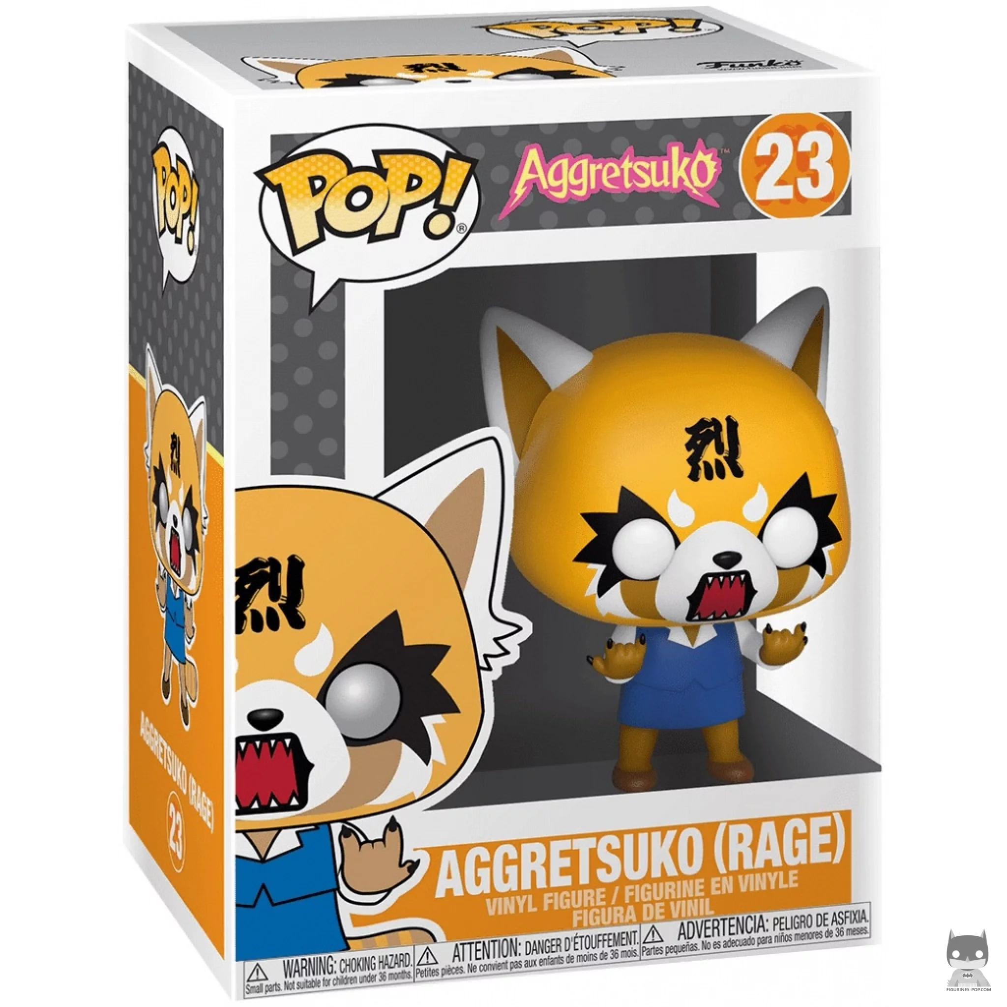 Aggretsuko Rage Funko Pop! figure in its box